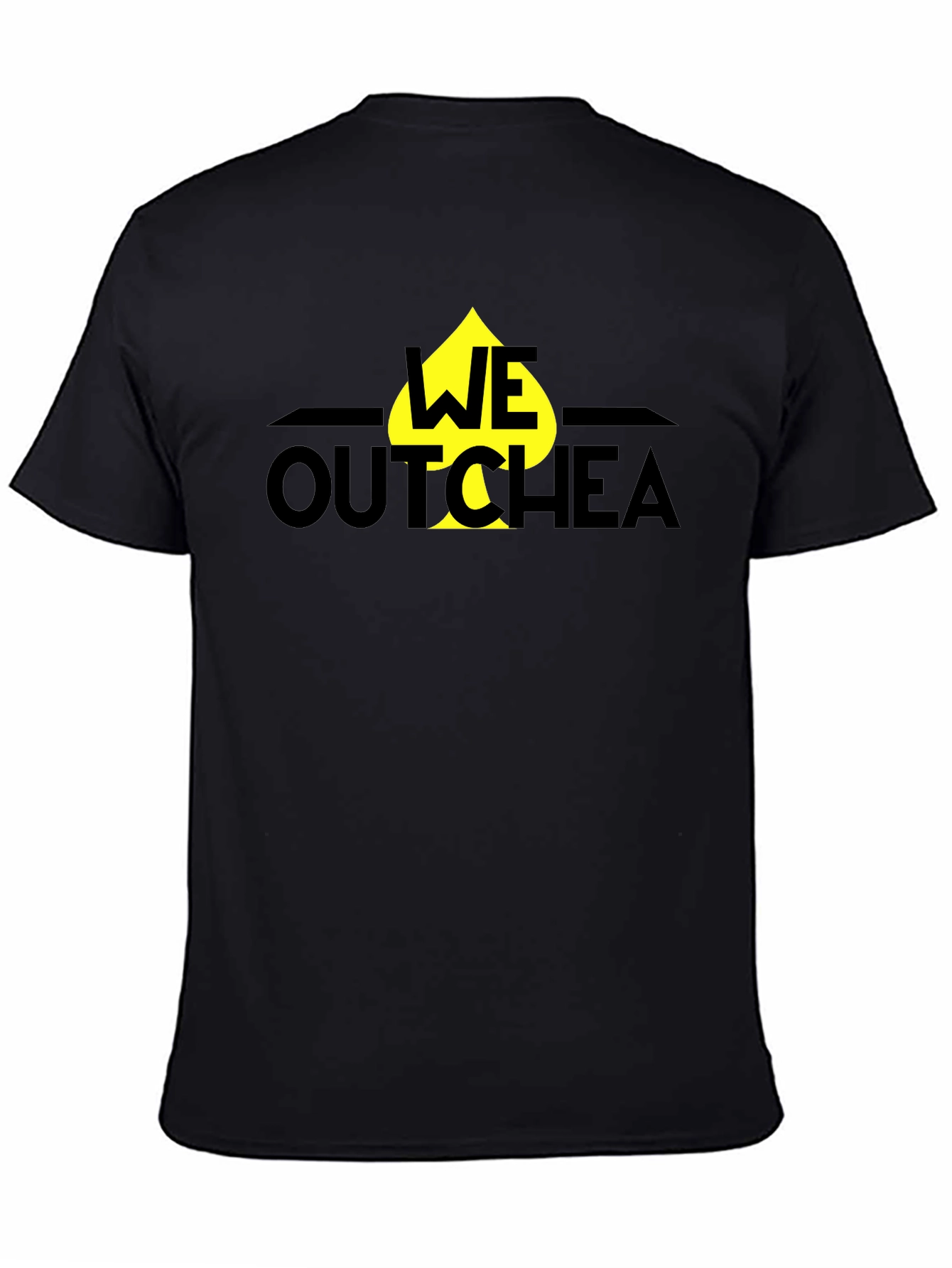 Black We Outchea Spade T-Shirt - Bold Graphic Tee view 4