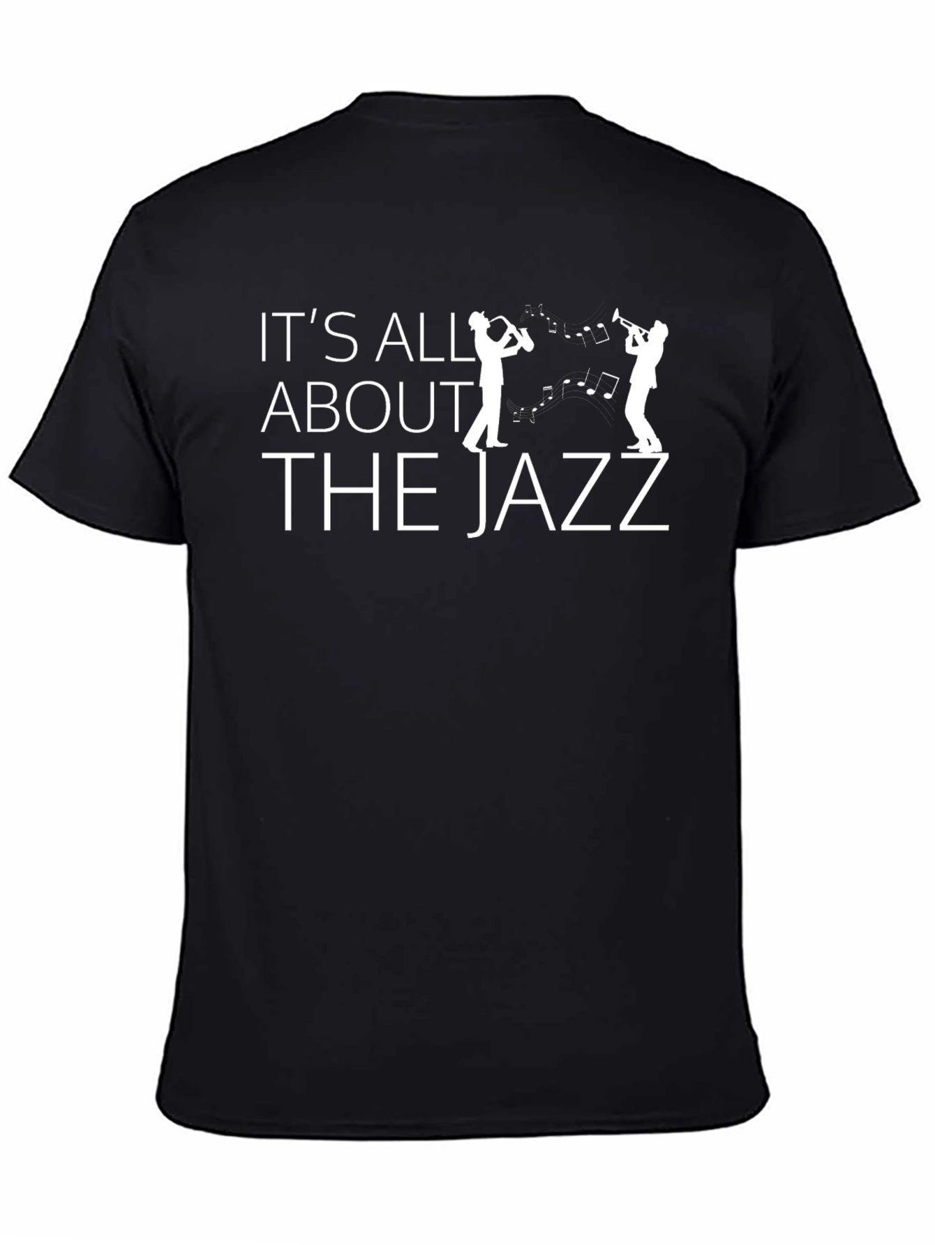 Black It's All About The Jazz Graphic T-Shirt view 4