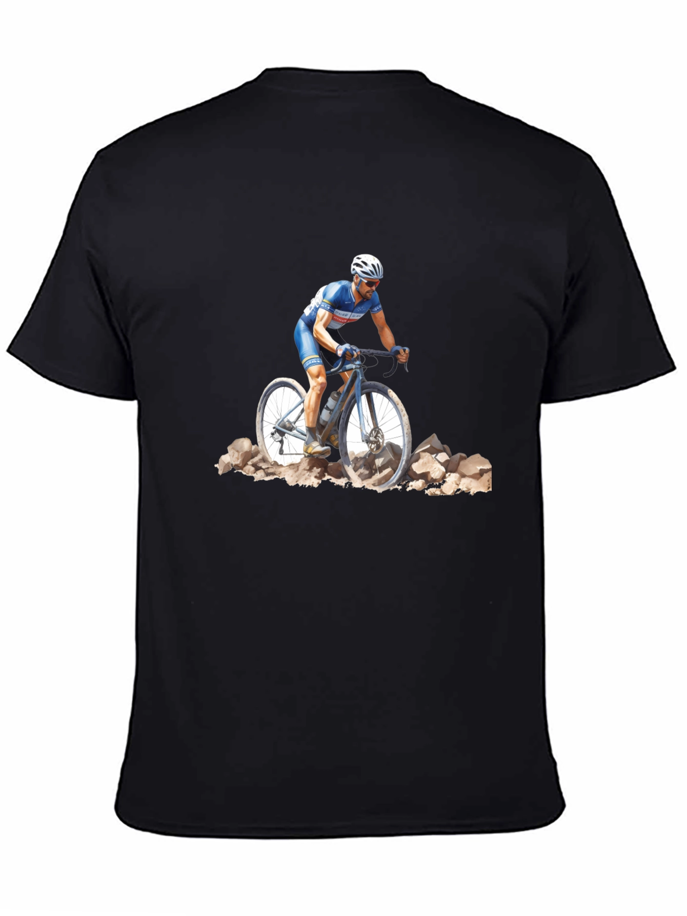 Black Cycling T-Shirt view 4