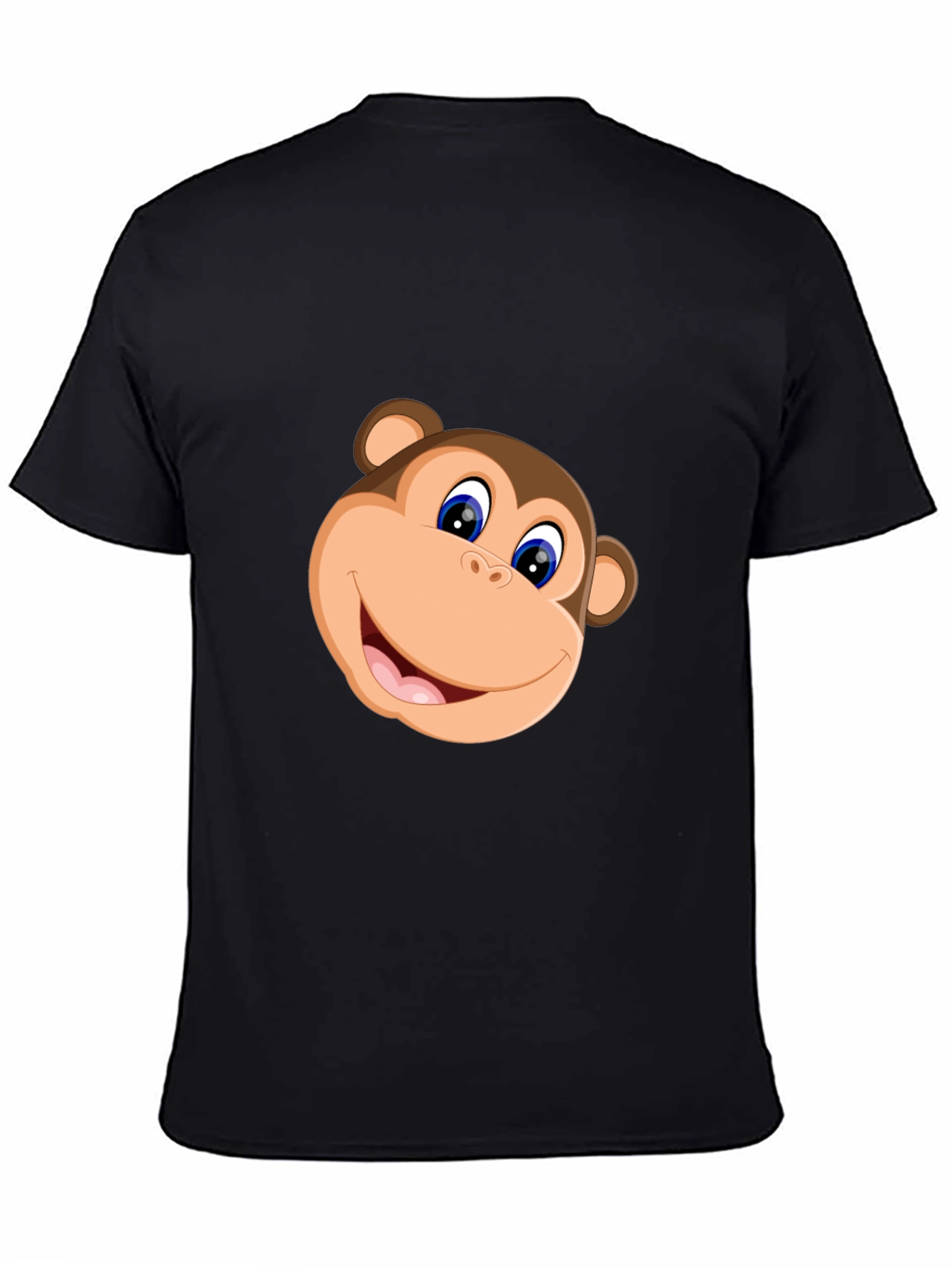Black Monkey Graphic Tee - Casual Black T-Shirt view 4
