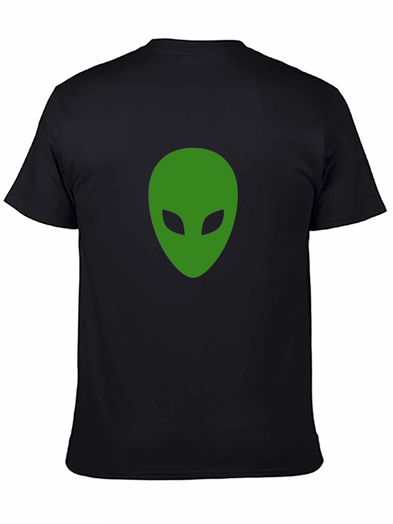Alien Head Graphic Black T-Shirt - 4