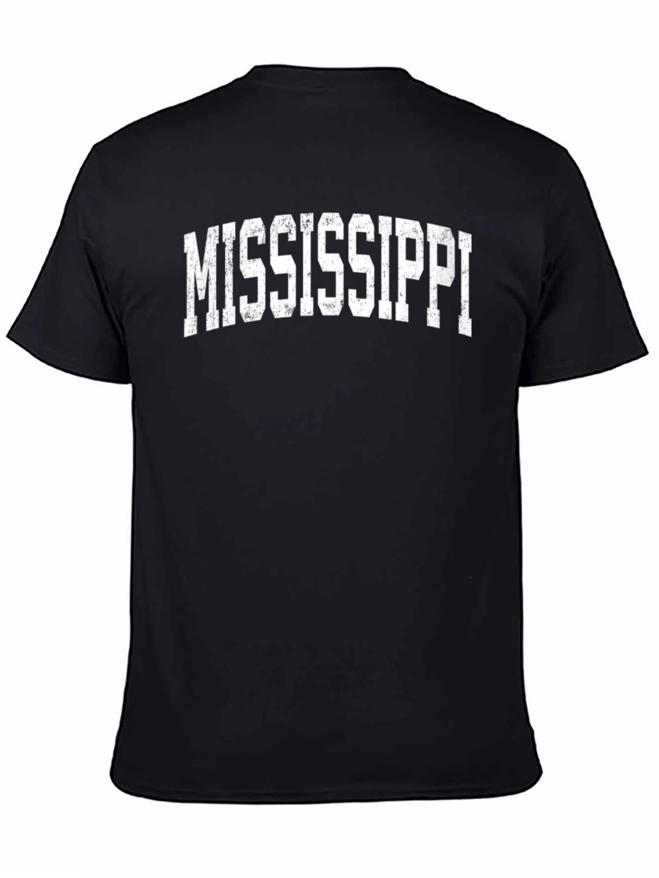 Black Mississippi State Pride T-Shirt - Black view 4