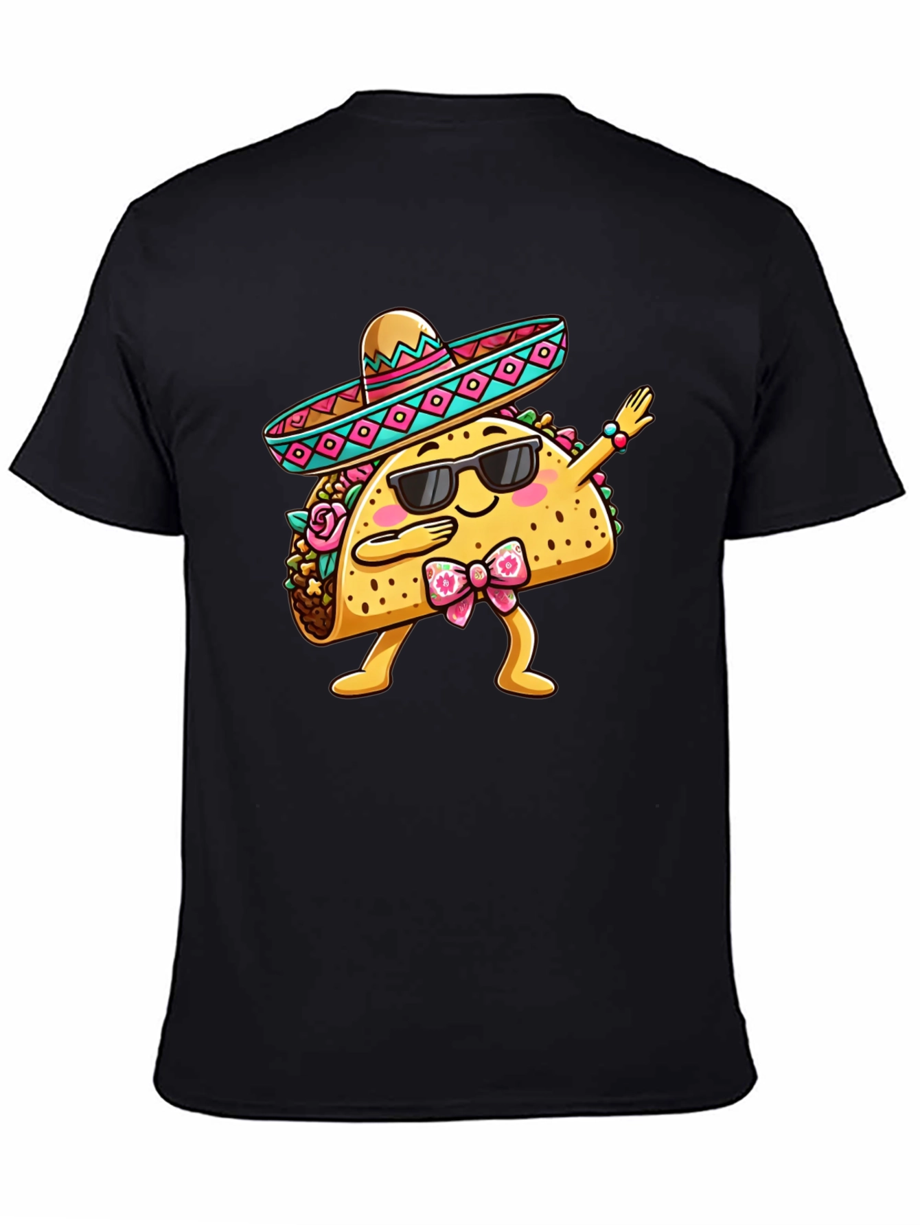 Black Dabbing Taco T-Shirt - Funny Cinco de Mayo Tee view 4