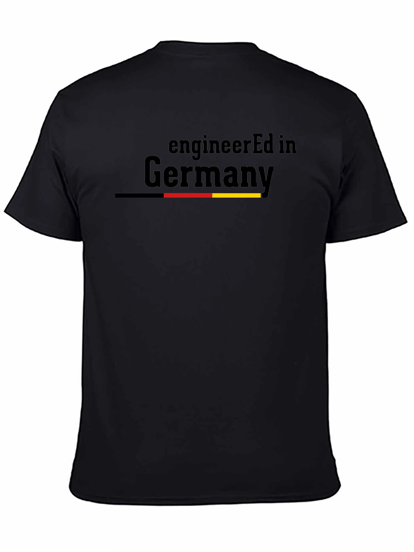 Black EngineerEd in Germany Black T-Shirt view 4