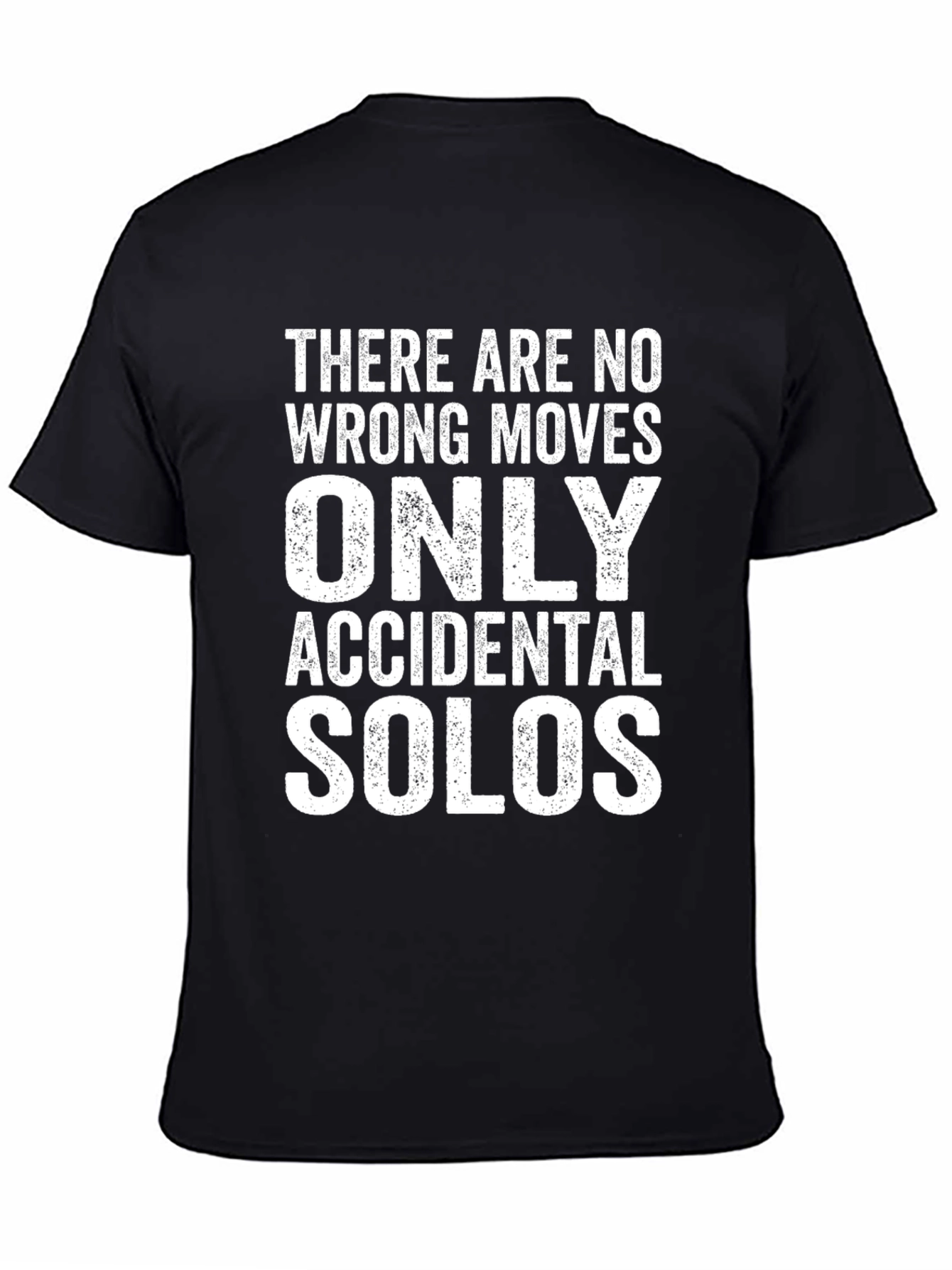 Black Funny "Accidental Solos" Graphic Tee - Black view 4