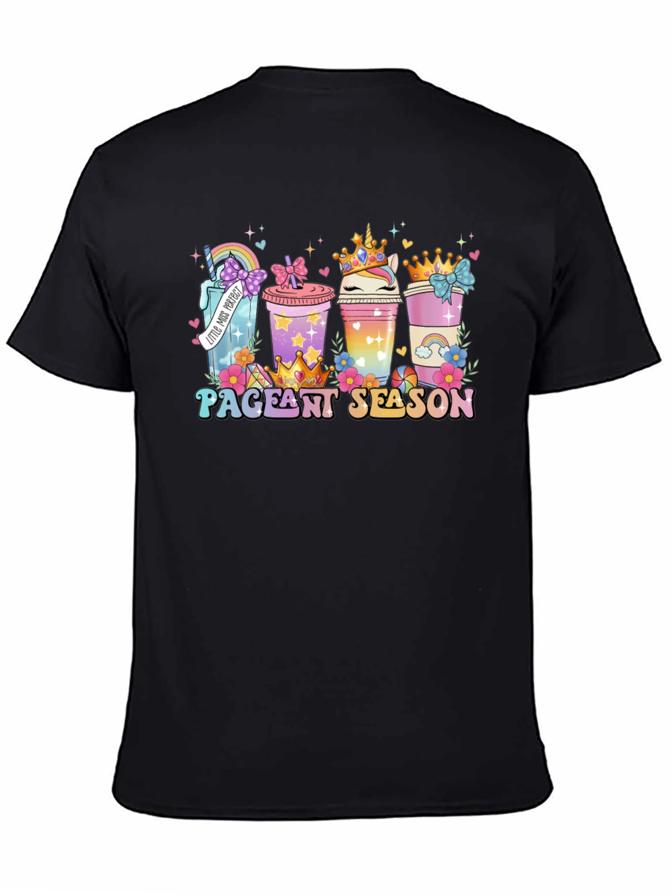 Black Pageant Season Coffee T-Shirt view 4