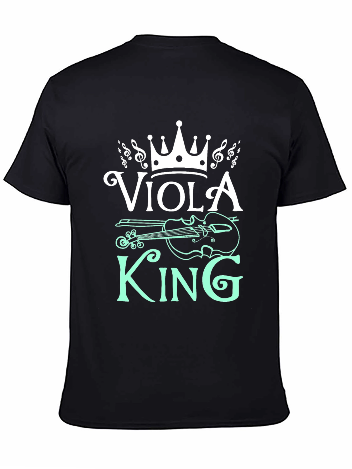 Black Viola King Graphic T-Shirt - Music Lover Tee view 4