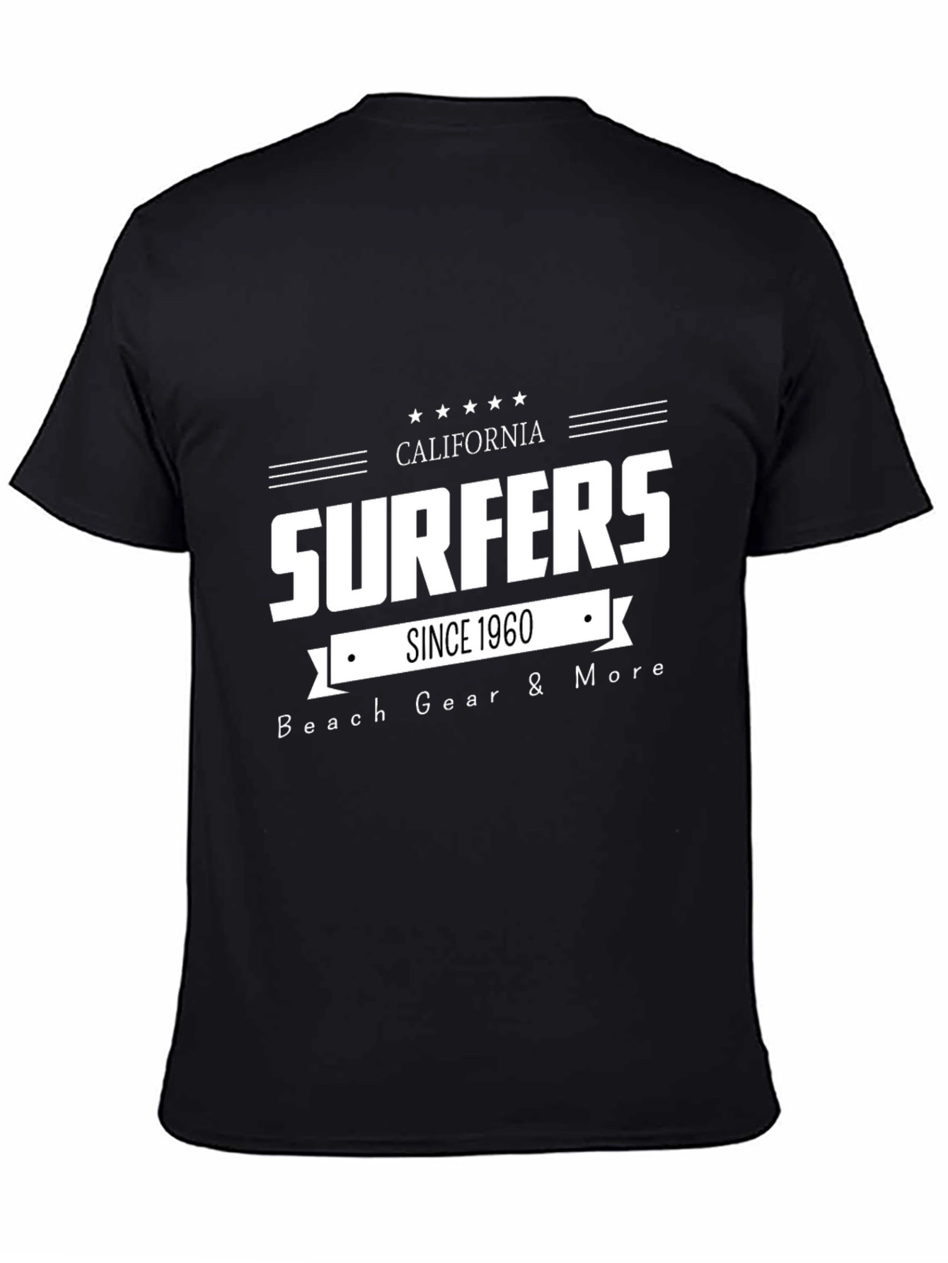 Black California Surfers Graphic T-Shirt - Since 1960 view 4