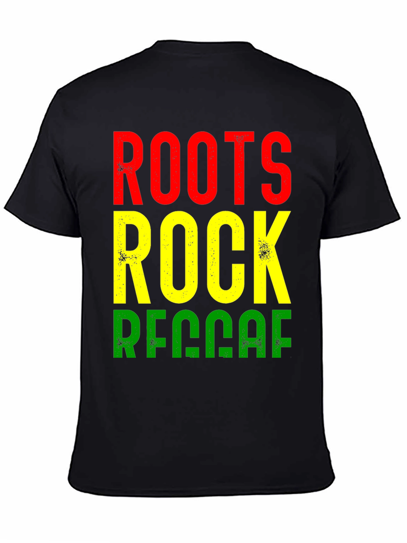 Black Roots Rock Reggae Black T-Shirt view 4
