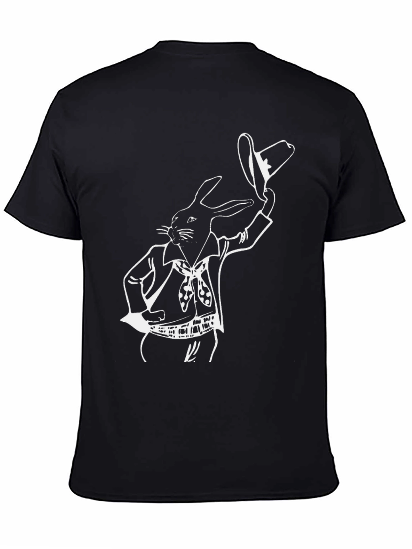 Black Rabbit Cowboy Black T-Shirt view 4