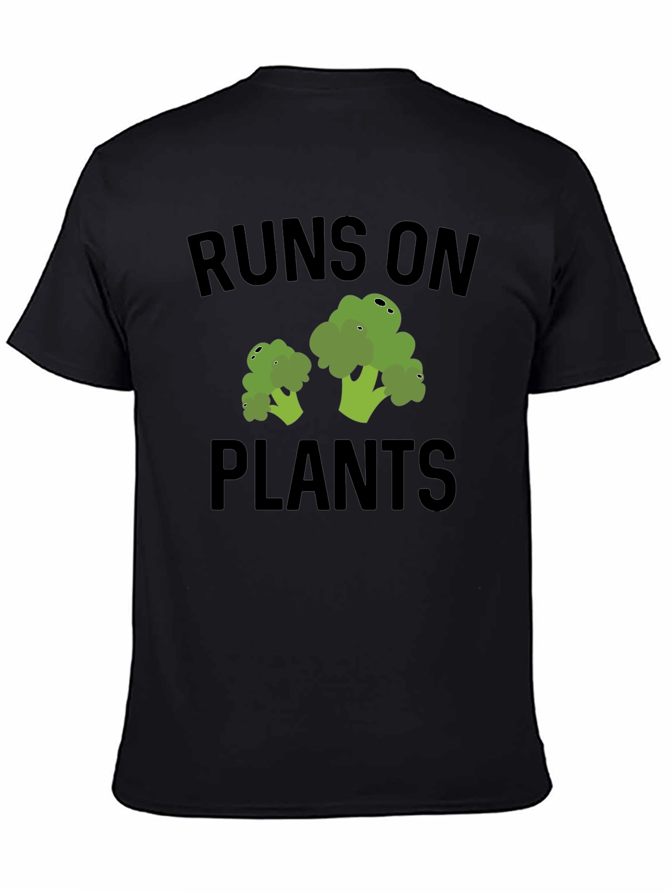 Black Runs on Plants Vegan T-Shirt view 4