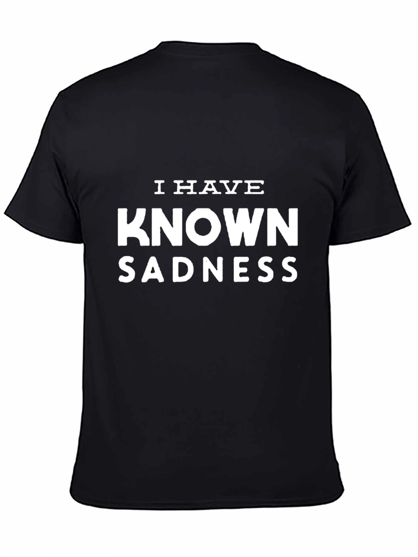 Black I Have Known Sadness Graphic Tee - Black T-Shirt view 4