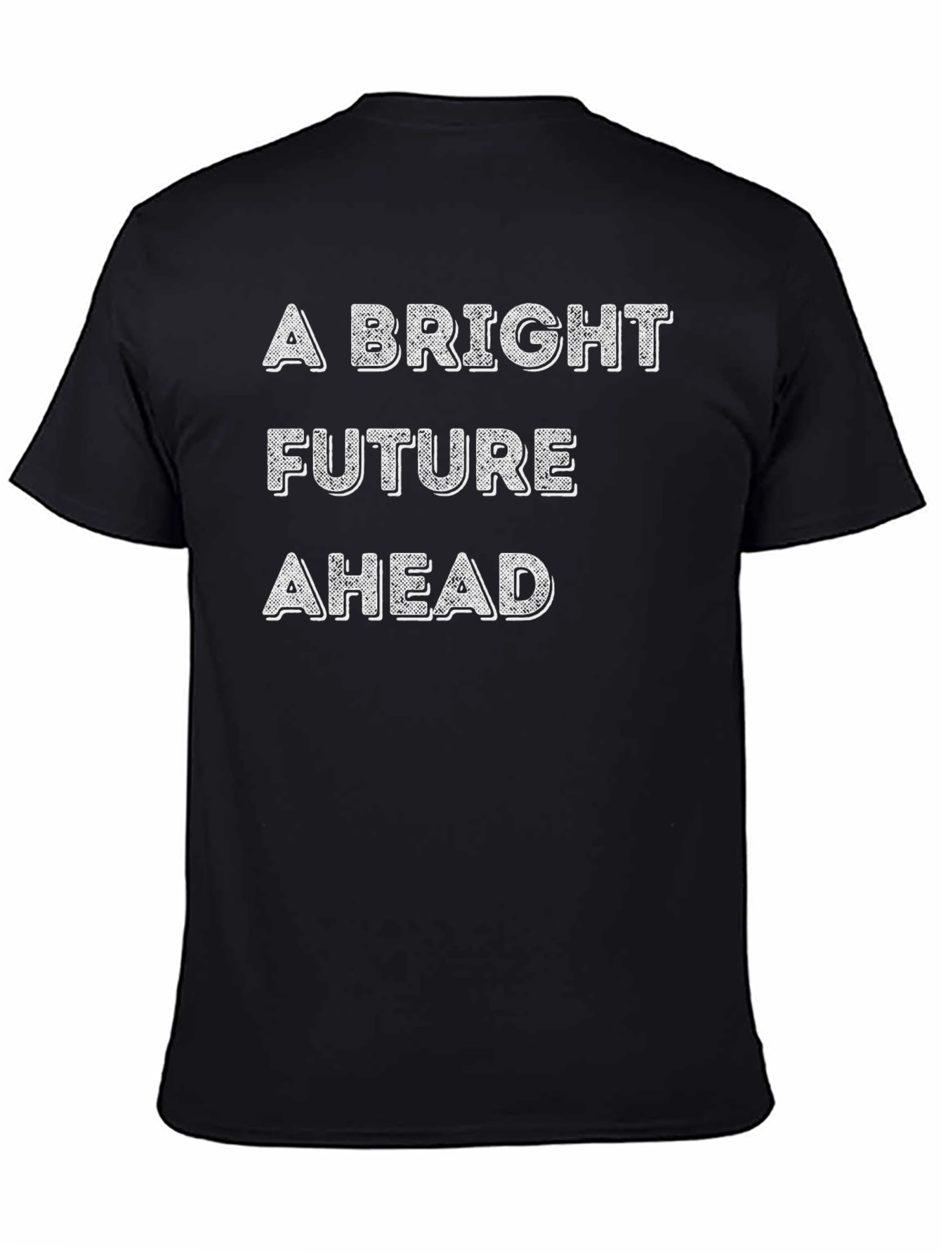 Black A Bright Future Ahead Graphic T-Shirt view 4