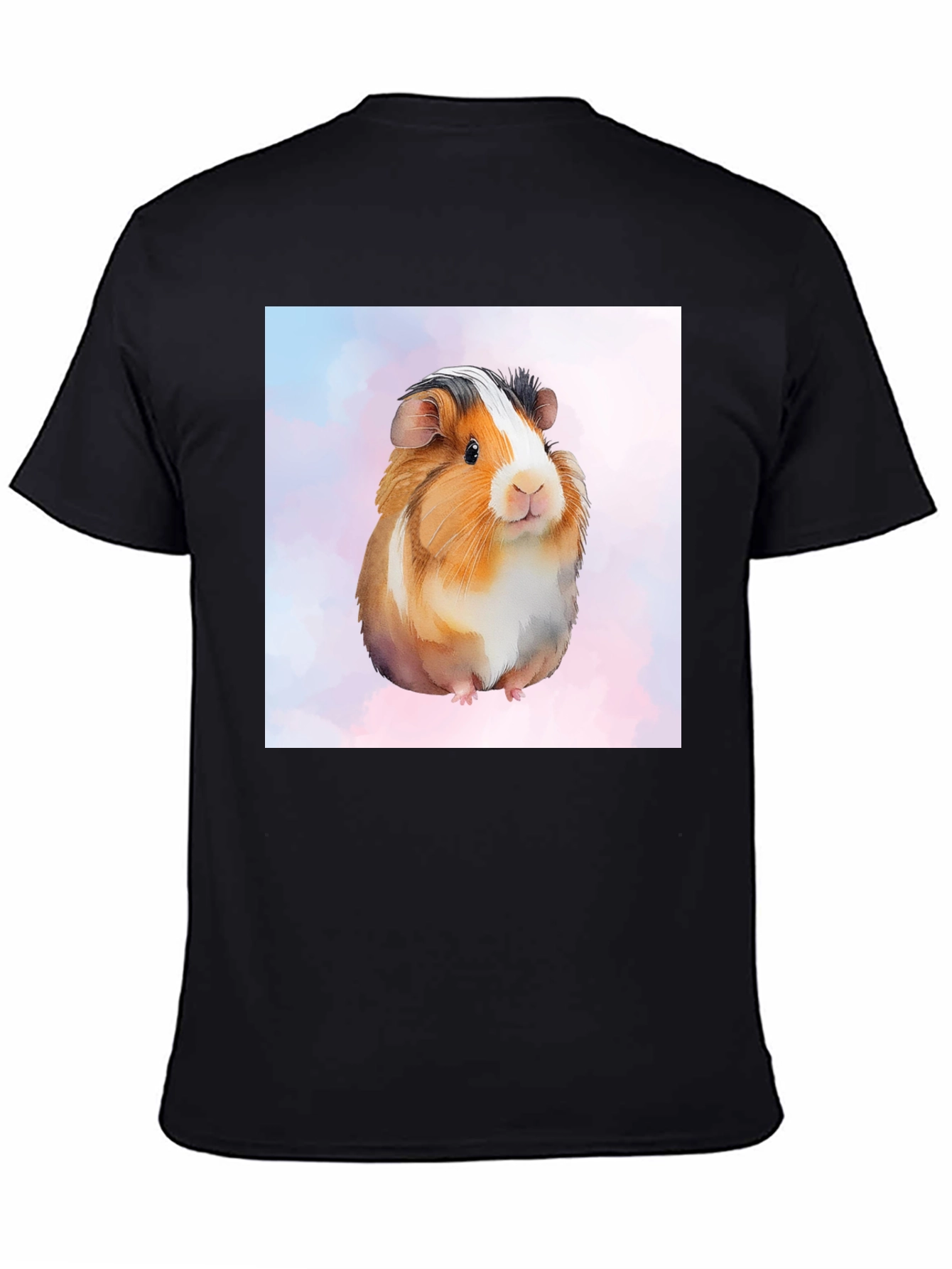 Black Guinea Pig Graphic Tee - Cute Pet Lover's Shirt view 4