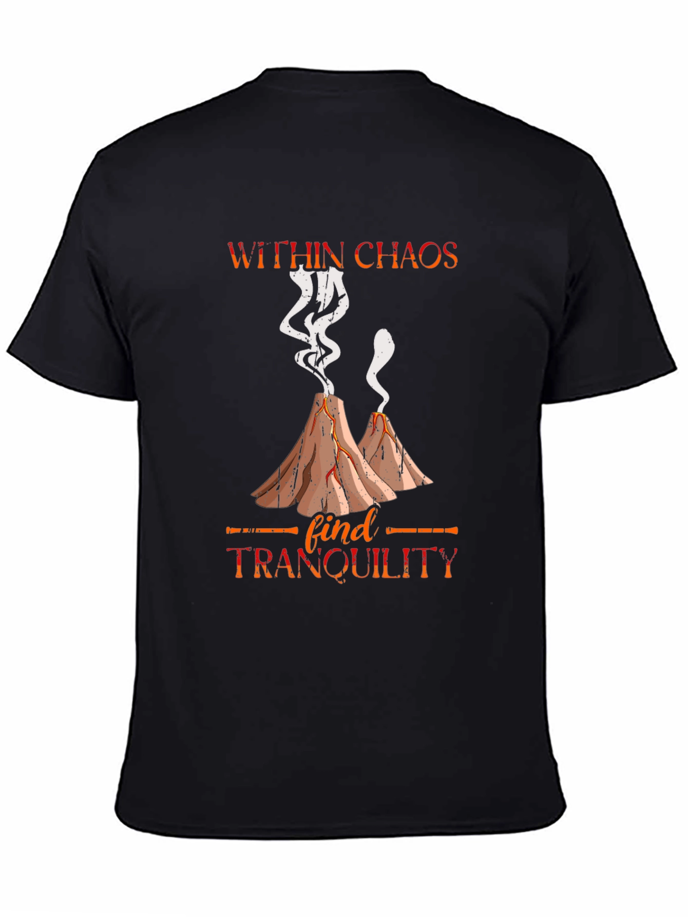 Black Within Chaos Tranquility Graphic Tee view 4