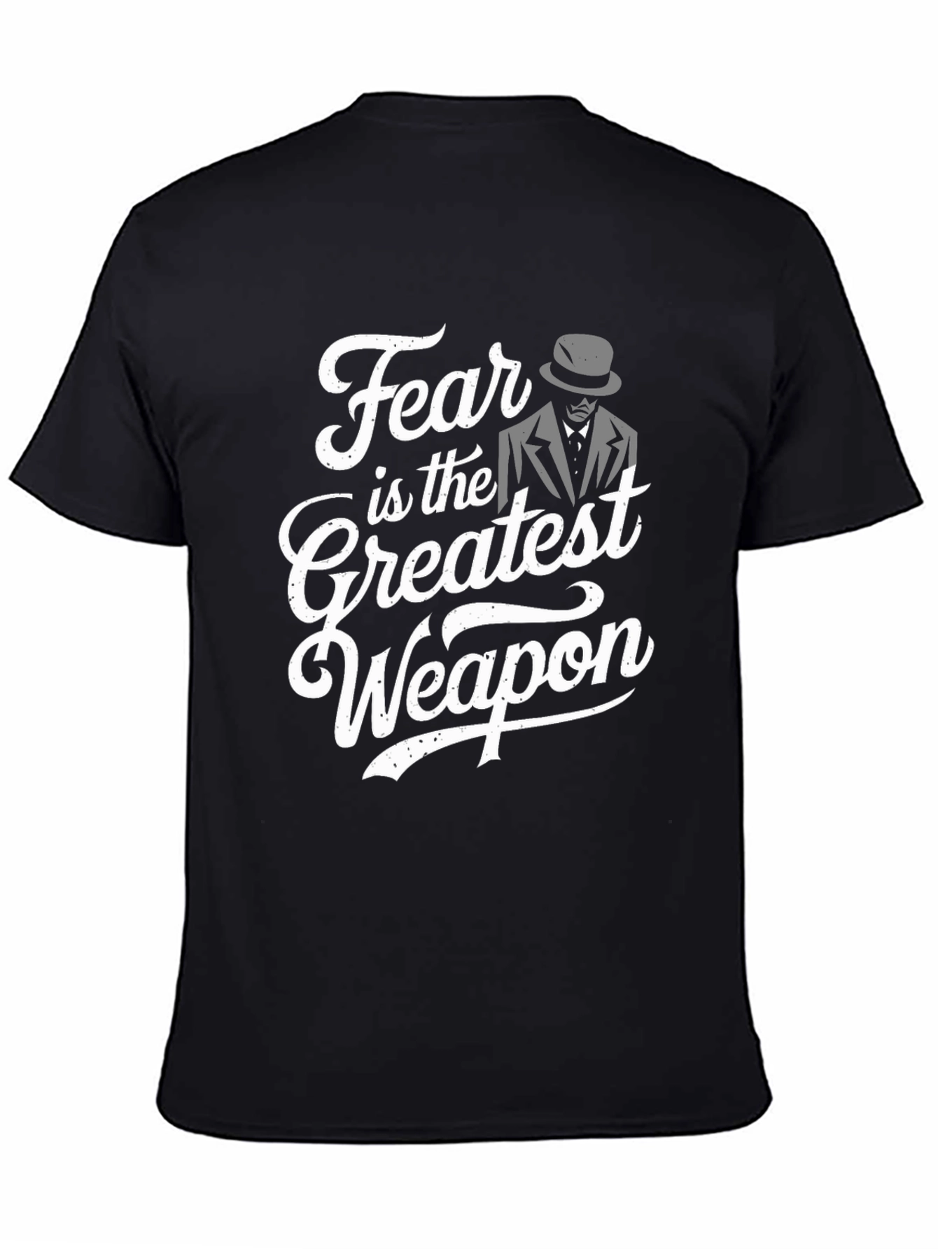 Black Fear is the Greatest Weapon T-Shirt view 4