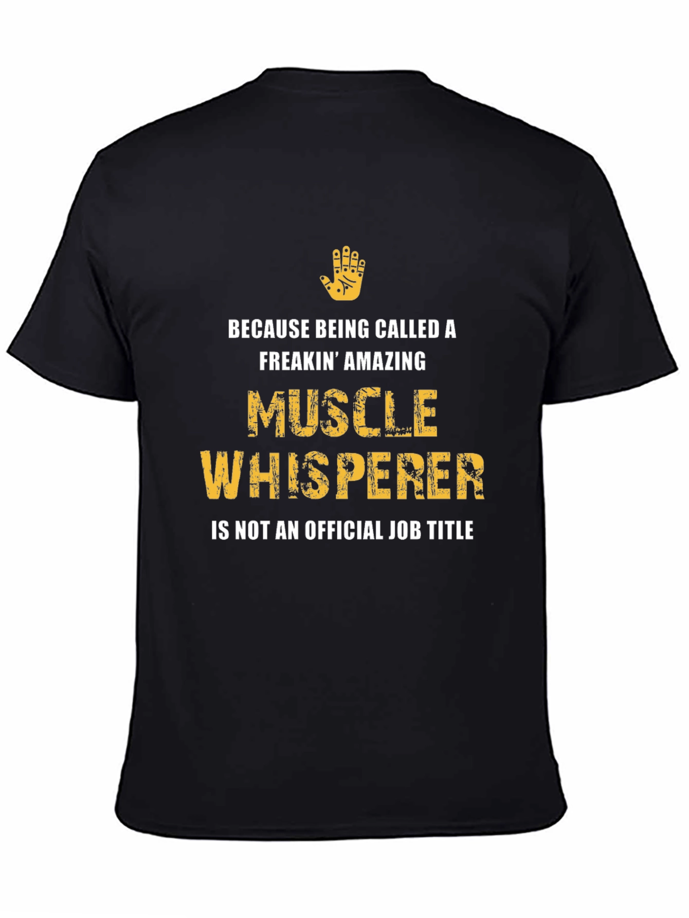 Black Muscle Whisperer Graphic Tee view 4