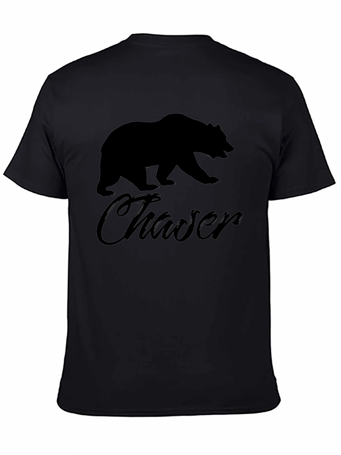 Black Bear Chaser Black T-Shirt for Men view 4