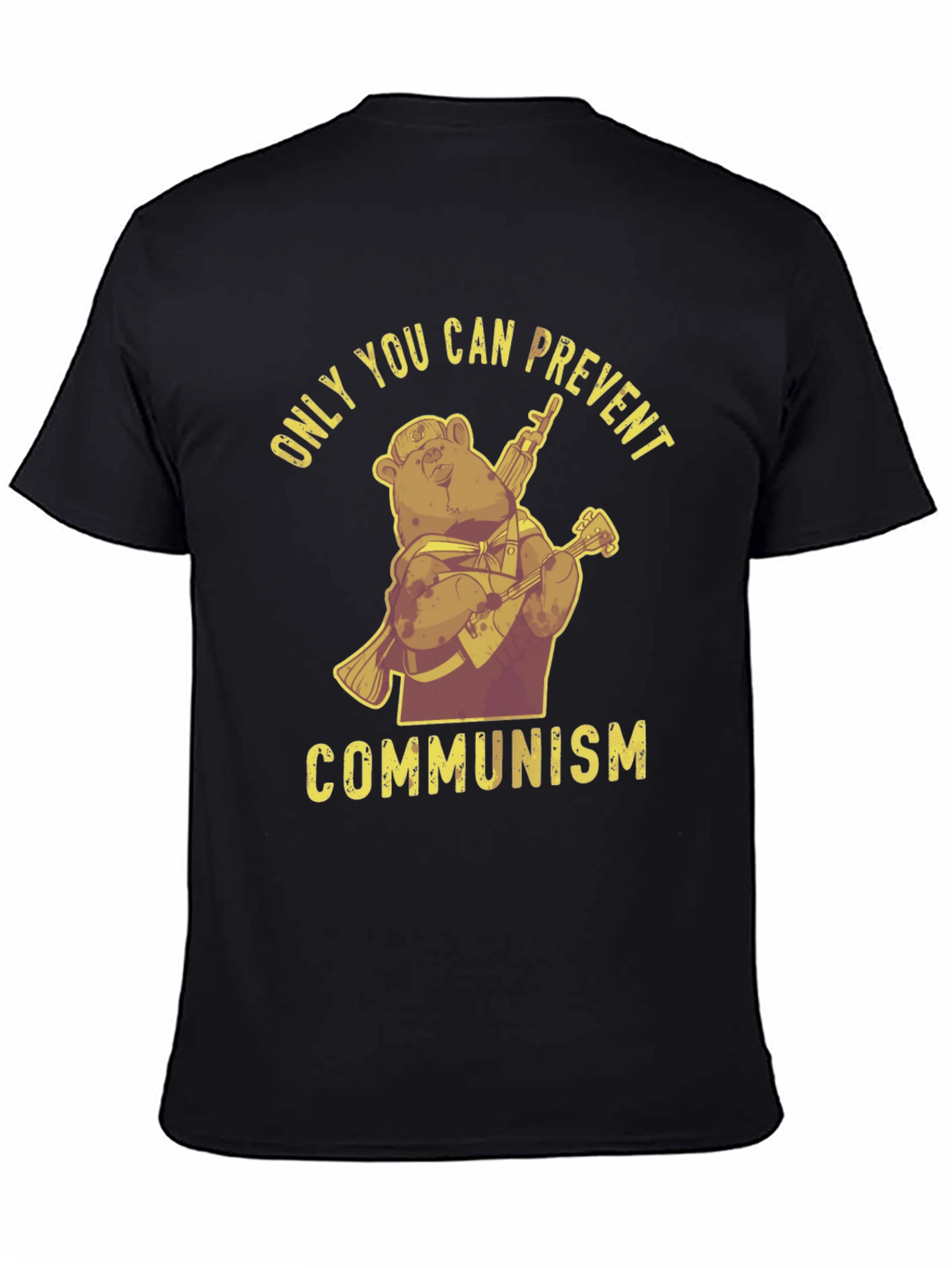 Black Only You Can Prevent Communism T-Shirt view 4