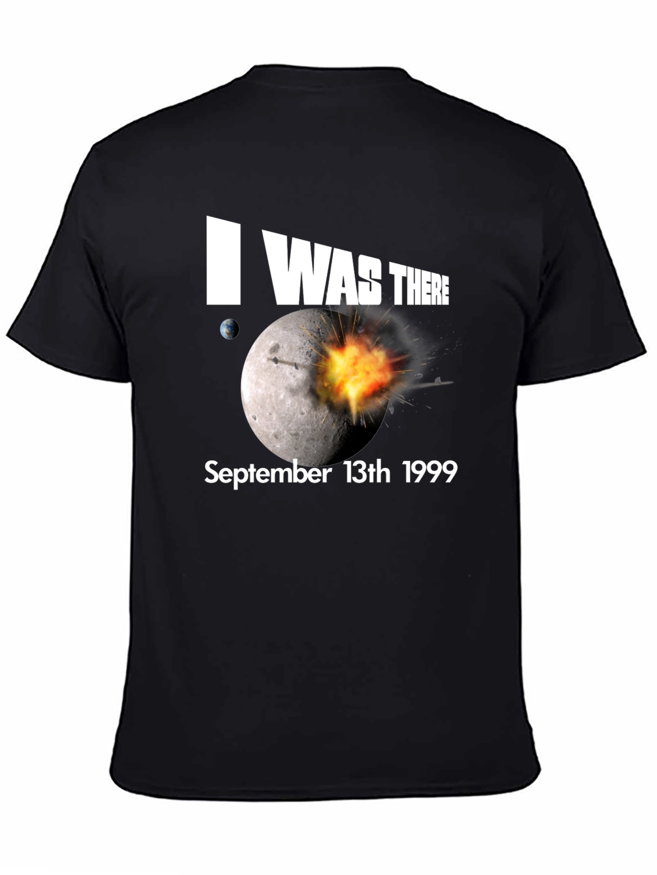 Black I Was There Moon Blast T-Shirt view 4