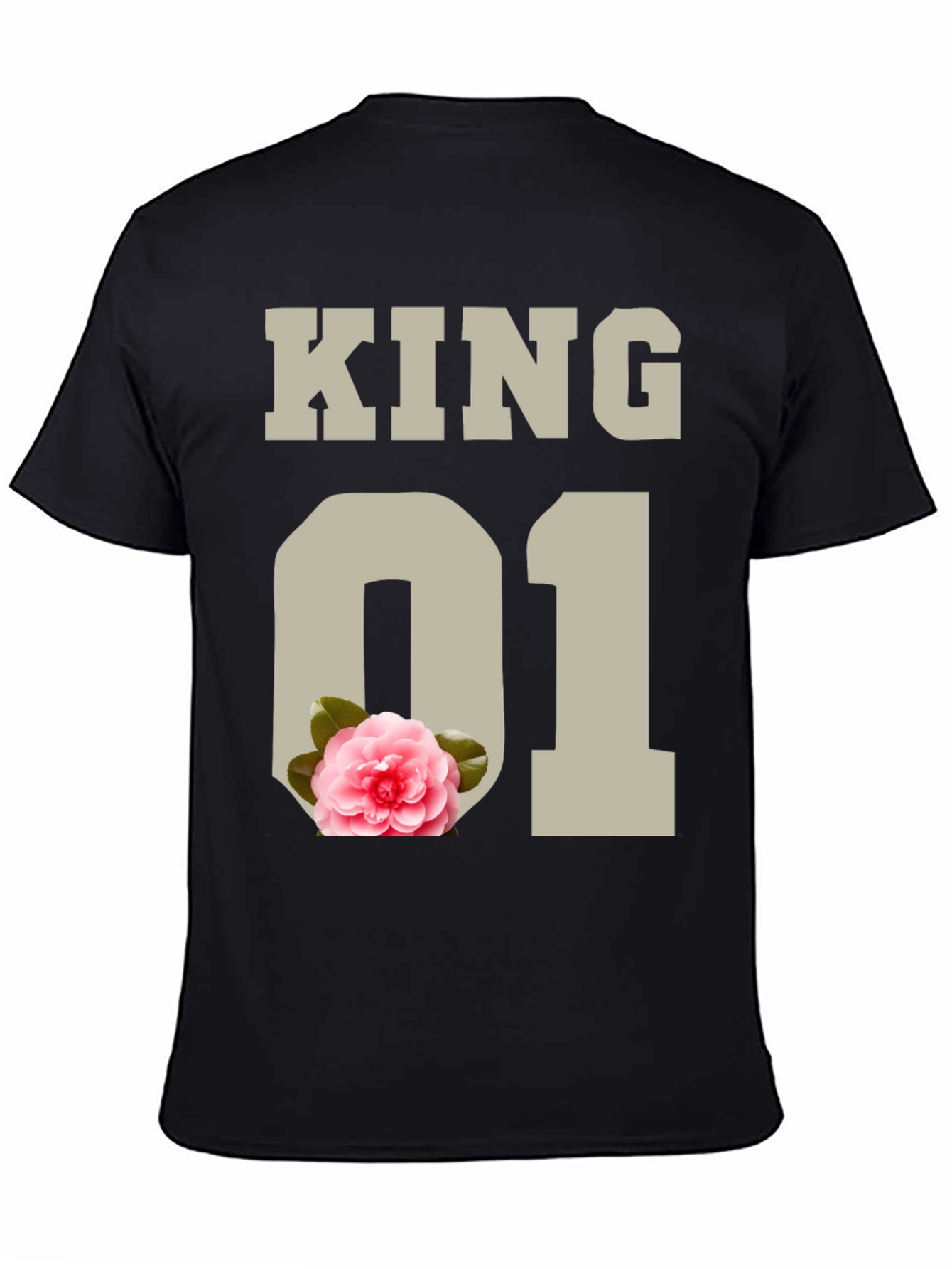 Black King 01 Floral Graphic Tee view 4