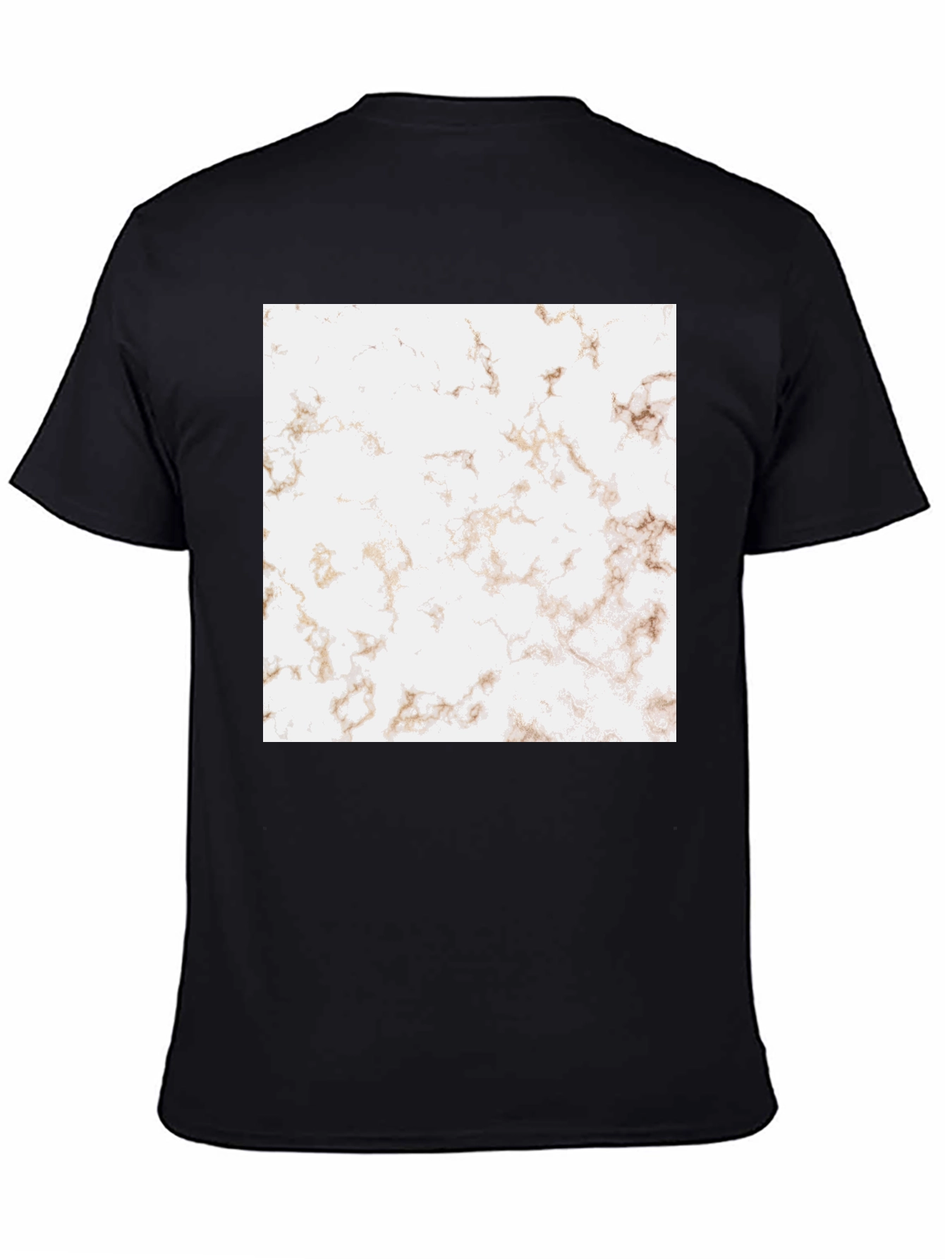 Black Marble Graphic Black T-Shirt view 4