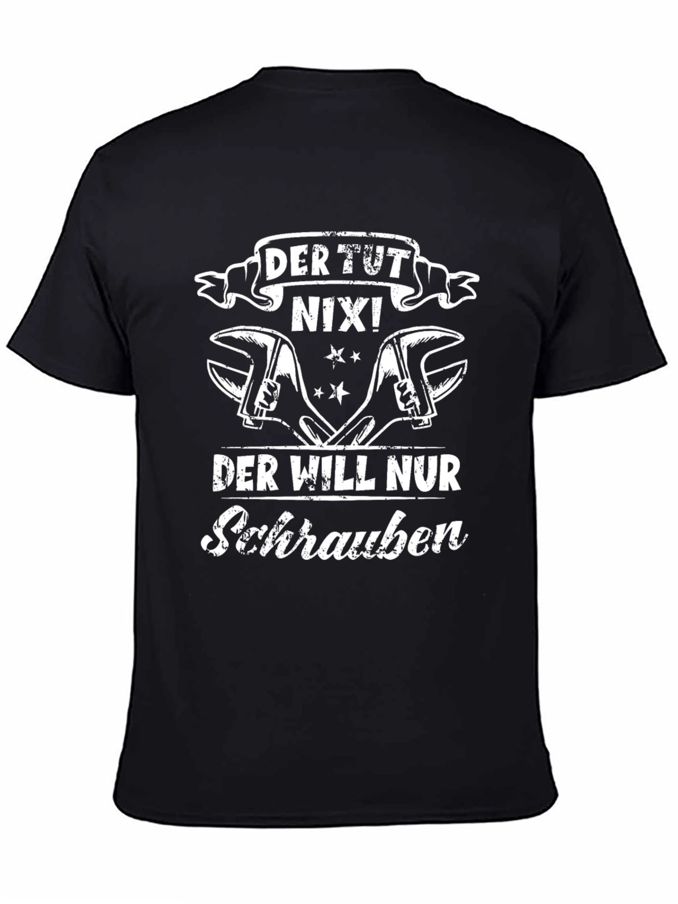Black Der Tut Nix T-Shirt - Mechanic Gift Tee view 4