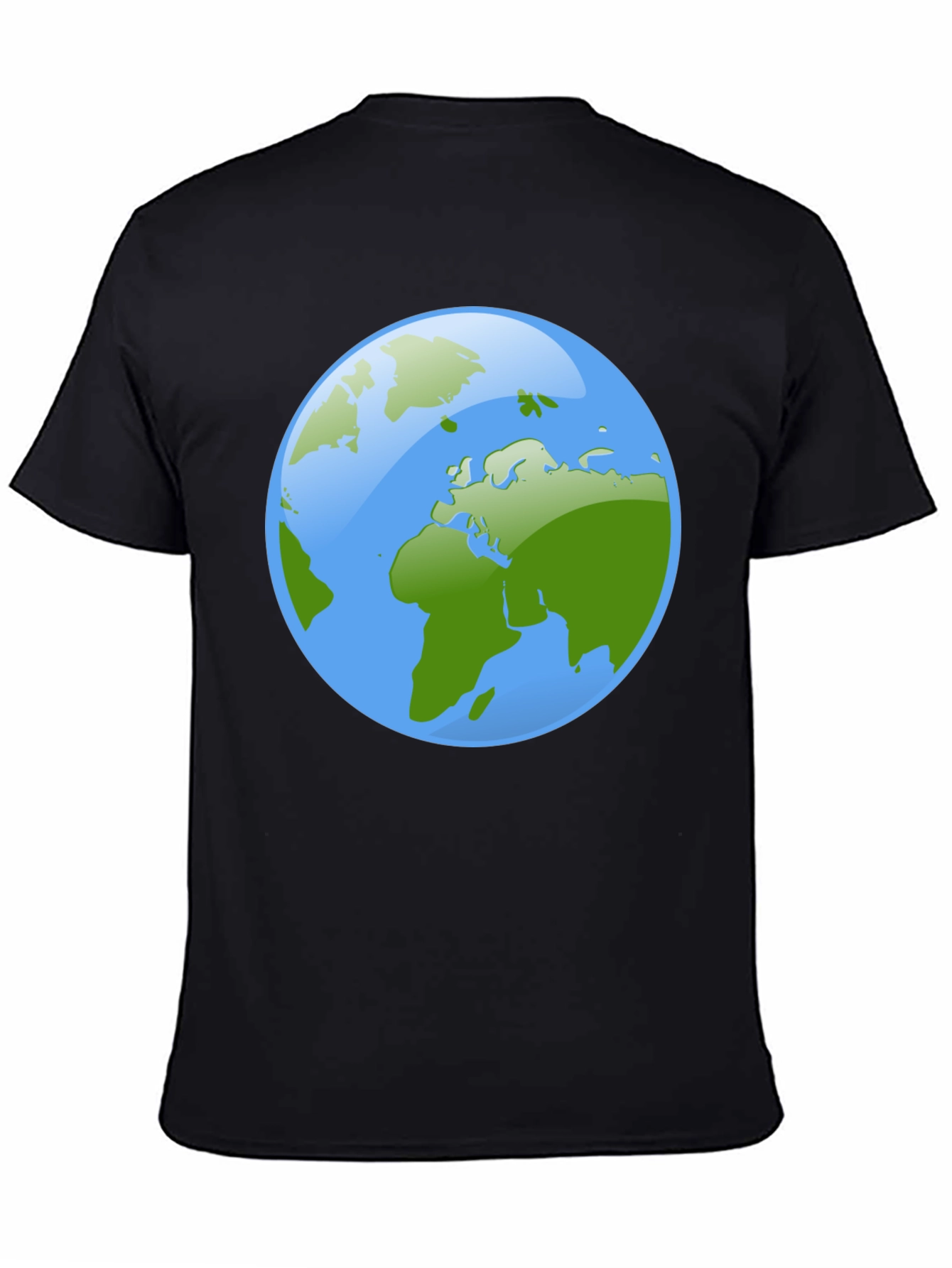 Black Earth Graphic Black T-Shirt view 4