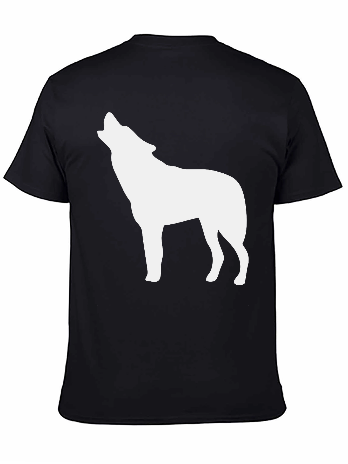 Black Black Wolf Silhouette T-Shirt view 4