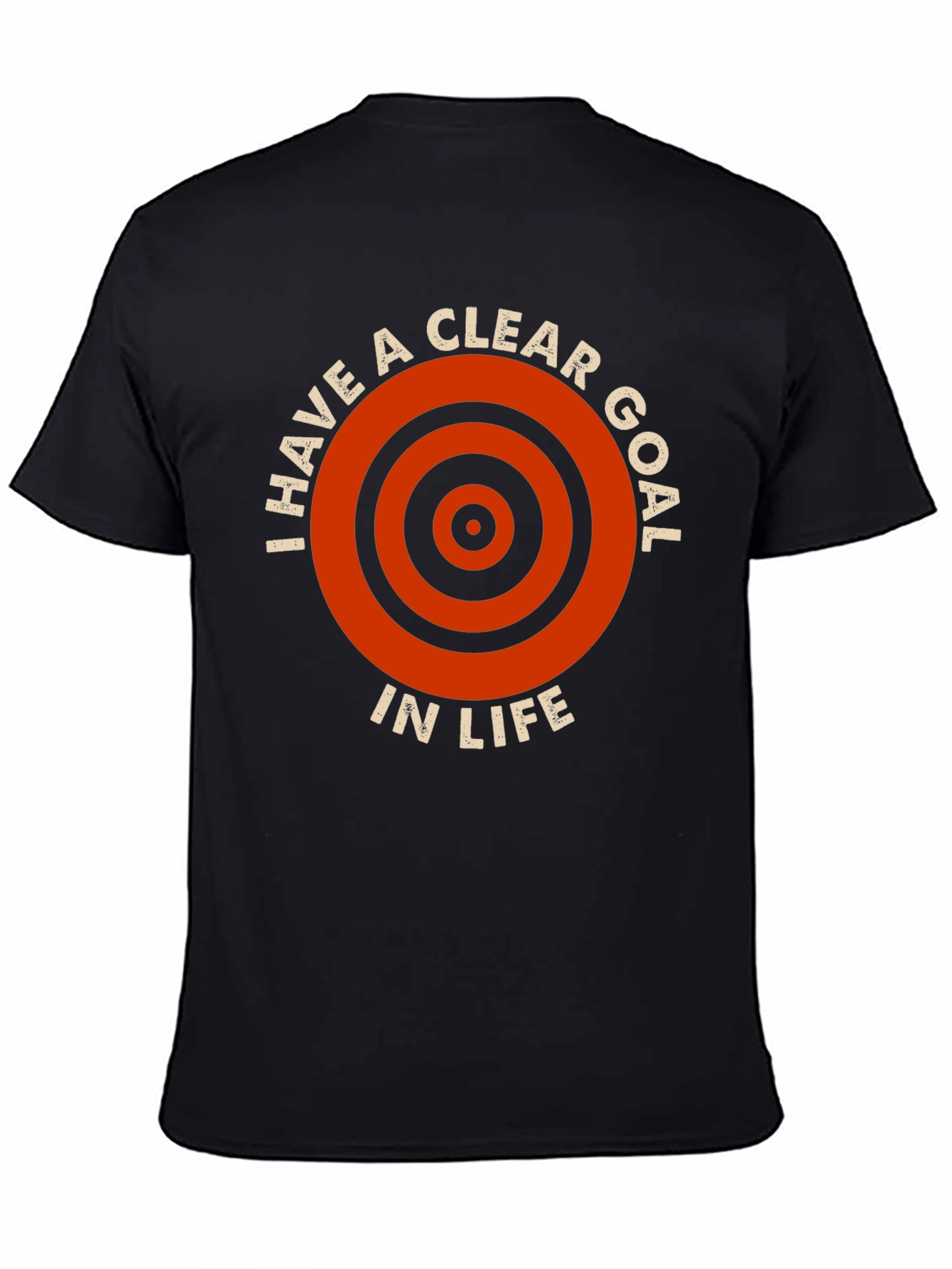 Black Clear Goal T-Shirt - Motivation Tee view 4