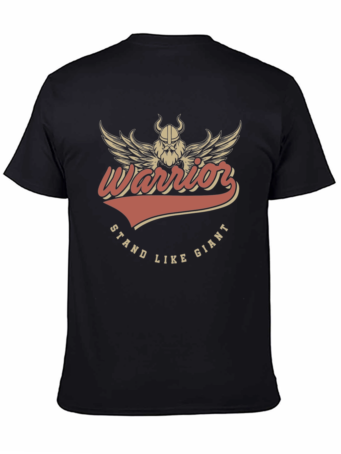Black Warrior Stand Like Giant Graphic T-Shirt view 4