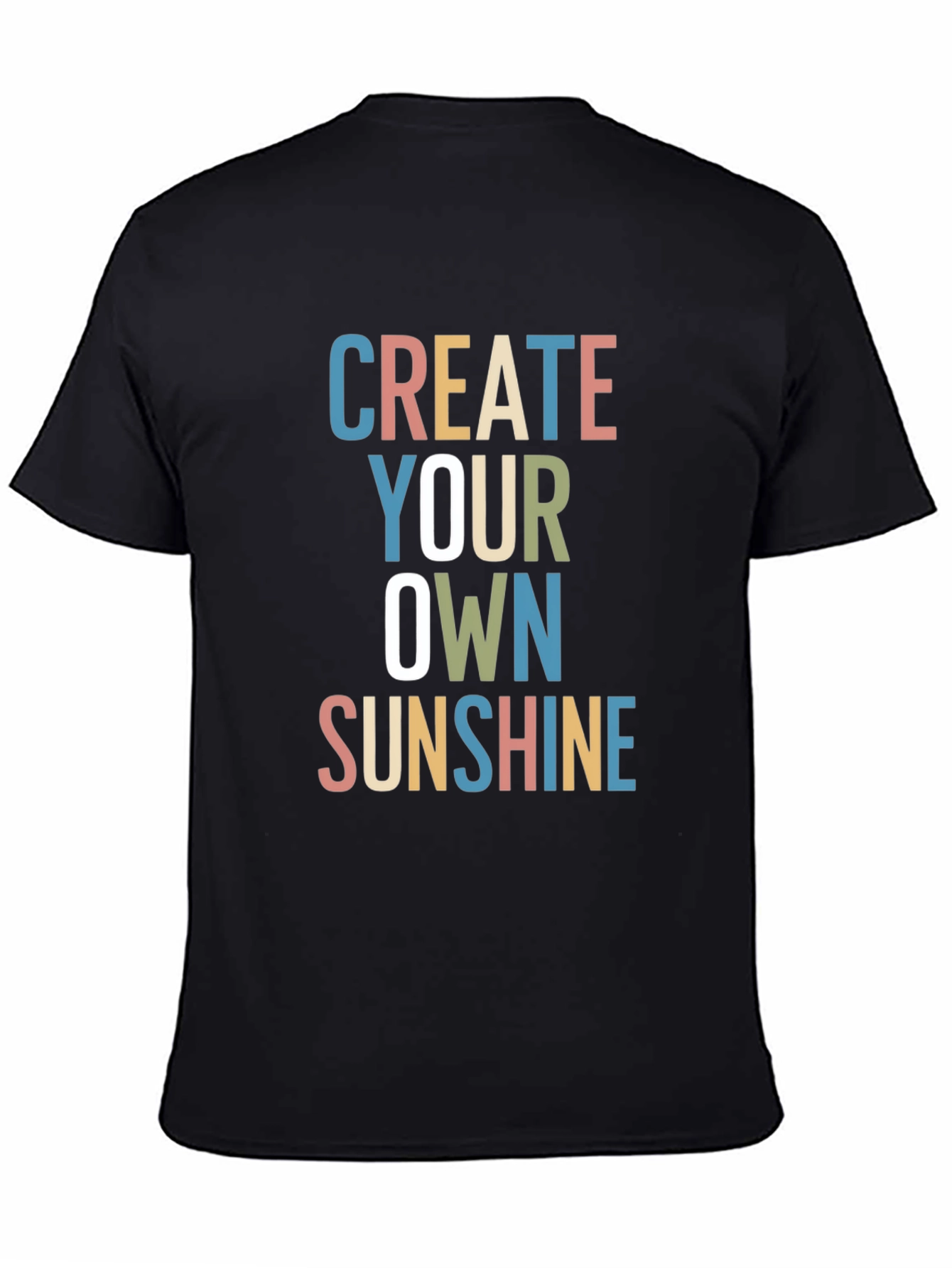 Black Create Your Own Sunshine Graphic Tee view 4