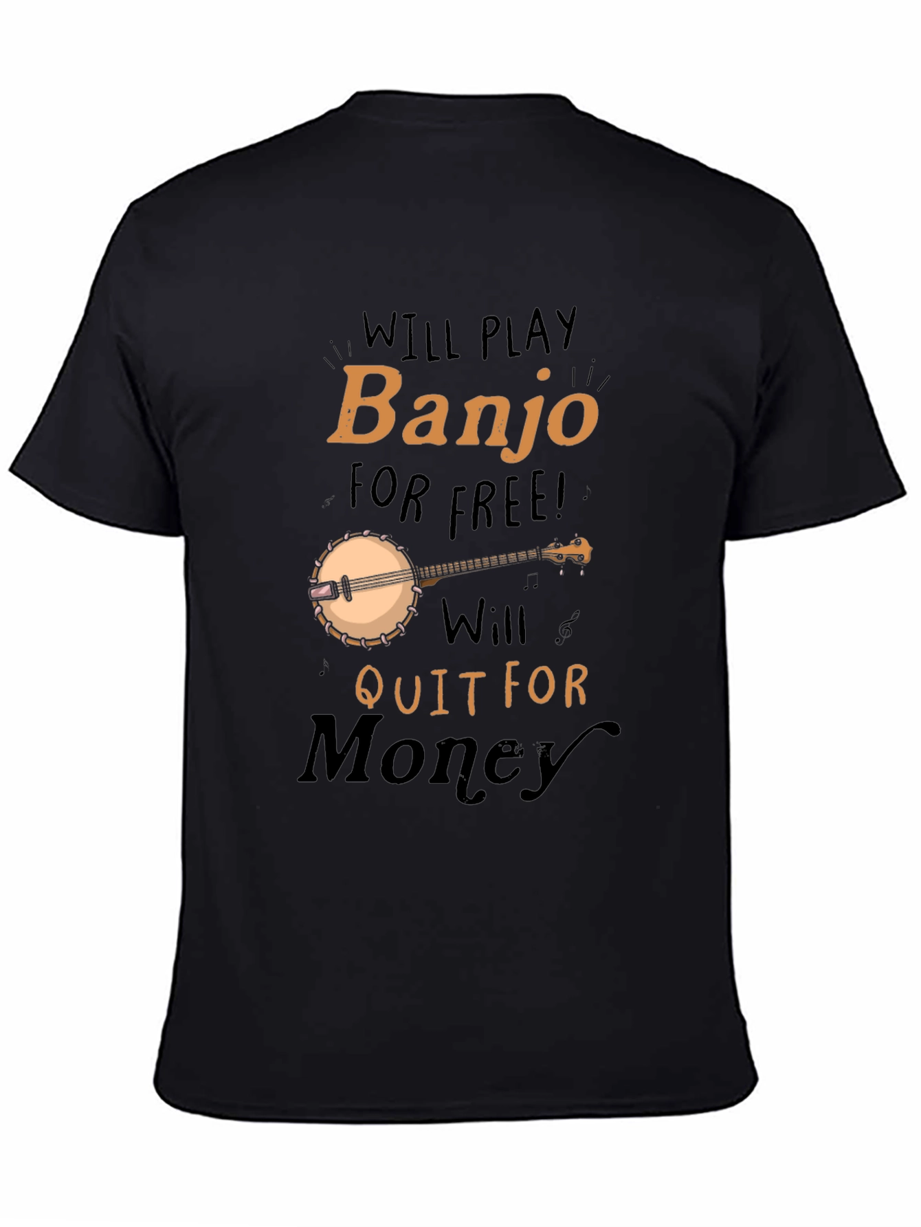 Black Will Play Banjo for Free T-Shirt view 4