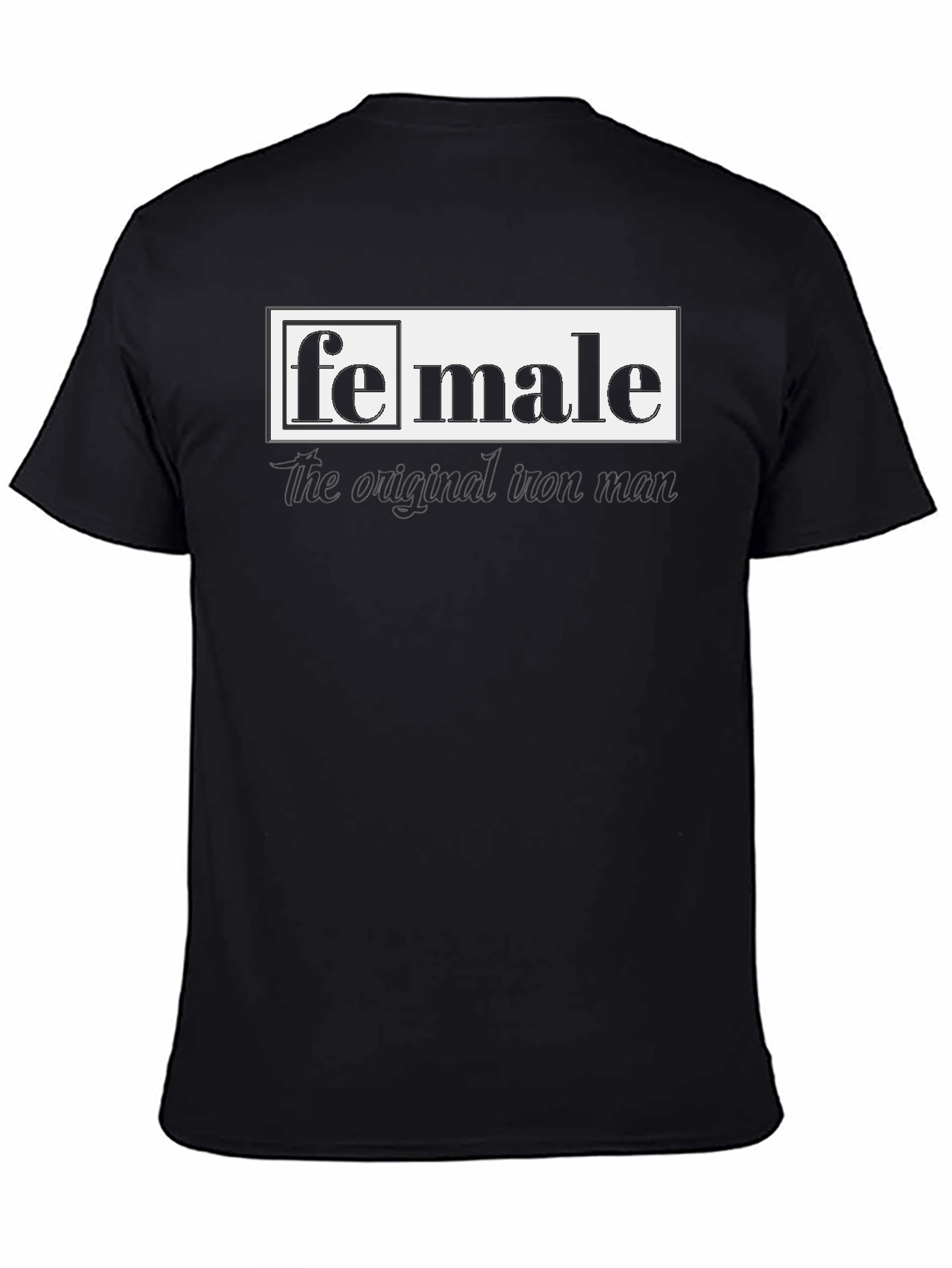 Black Female/Male Graphic T-Shirt view 4