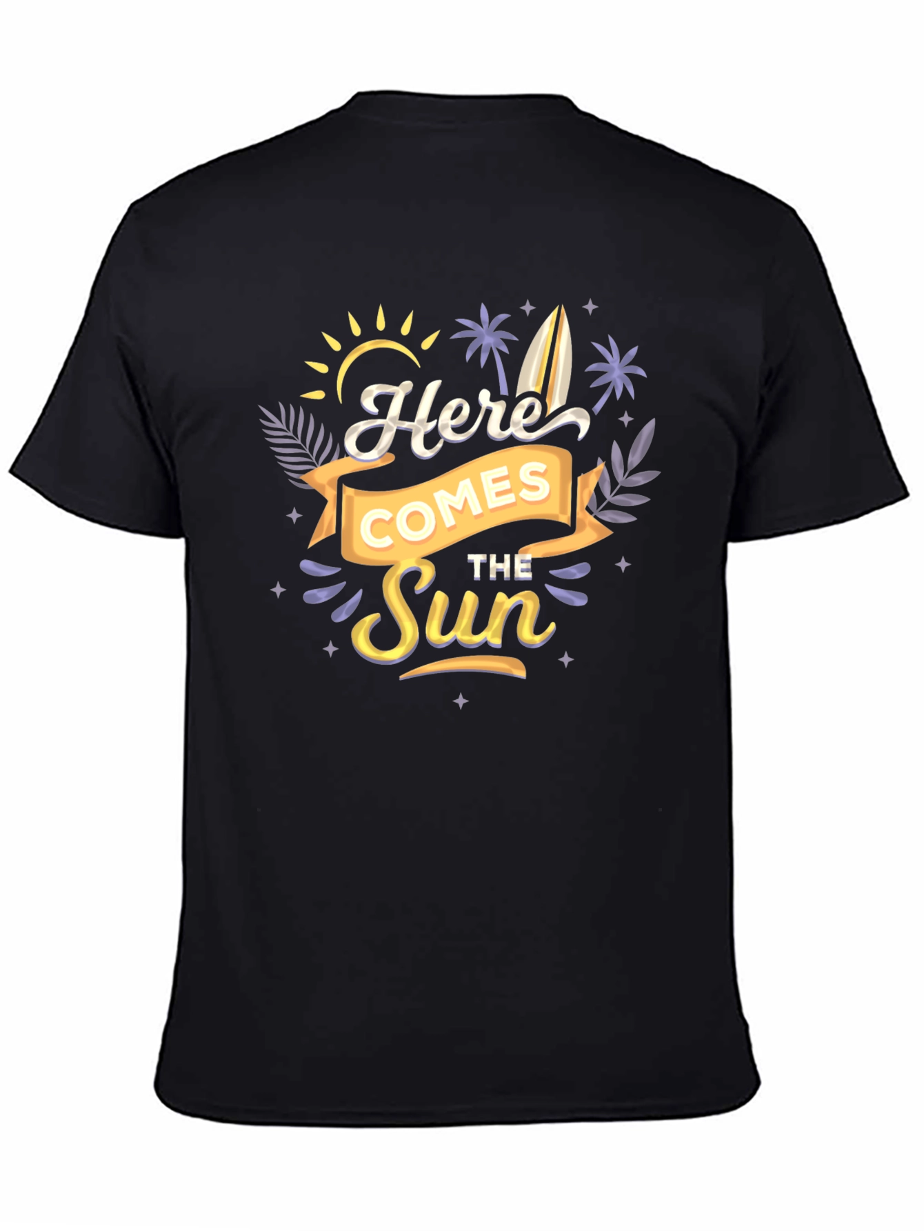 Black Here Comes The Sun Graphic Tee view 4