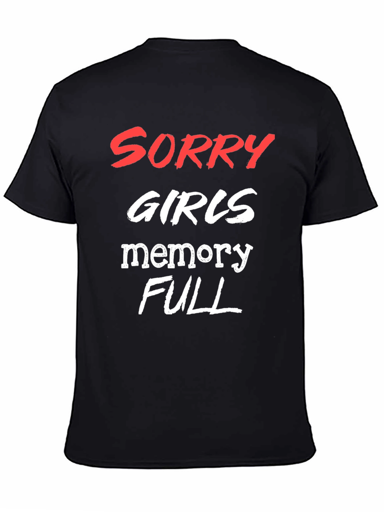 Black Funny Men's Memory Full Graphic Tee view 4