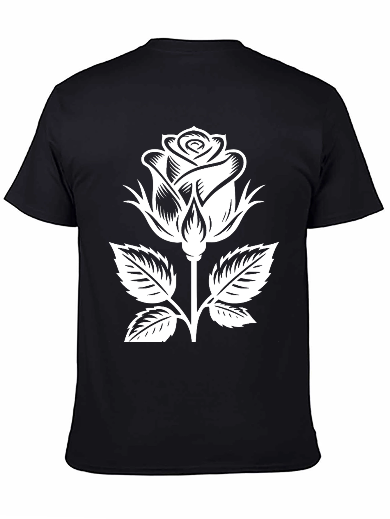 Black Black Rose Graphic T-Shirt view 4