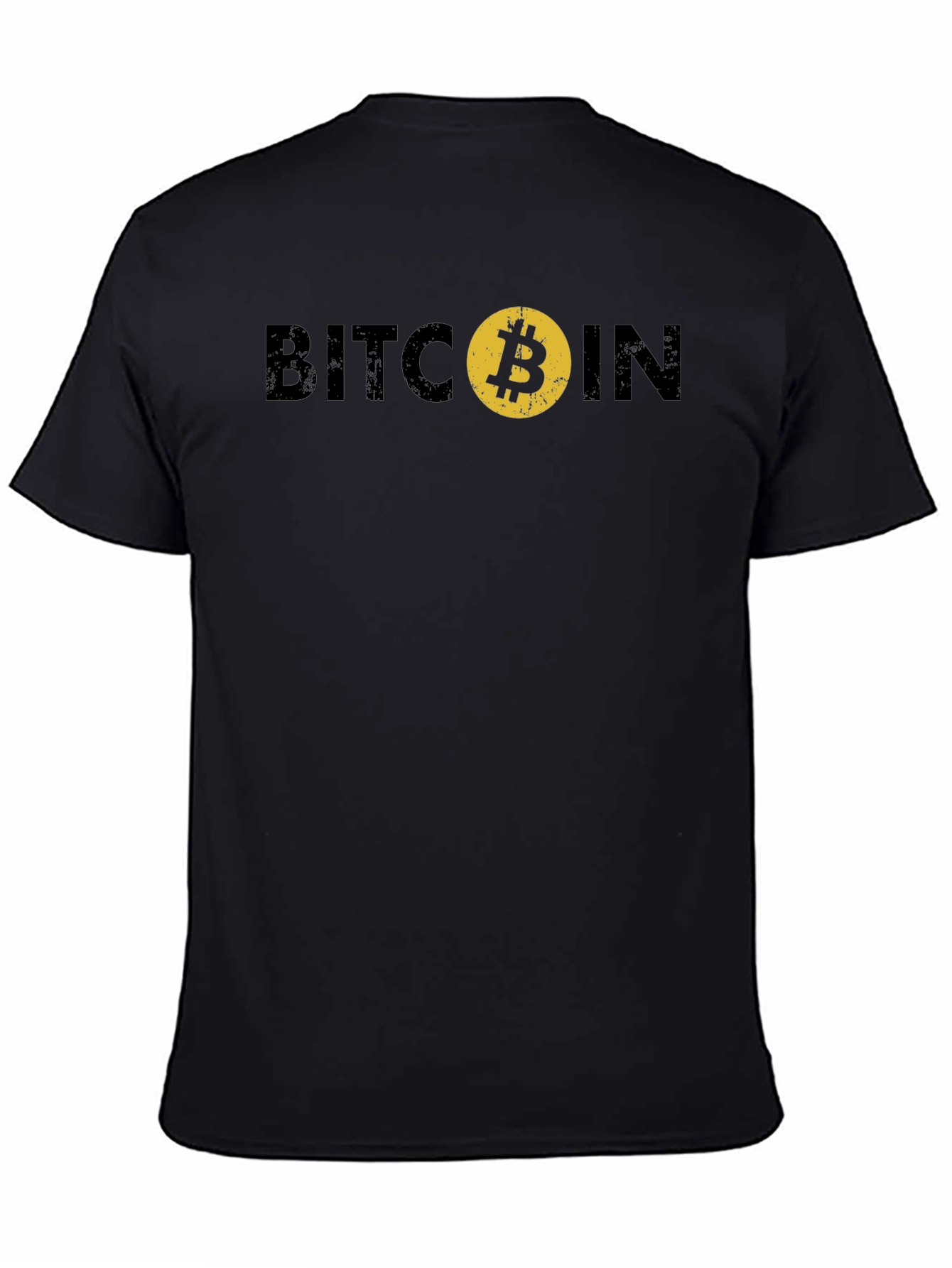Black Bitcoin Graphic Tee - Crypto Fashion view 4