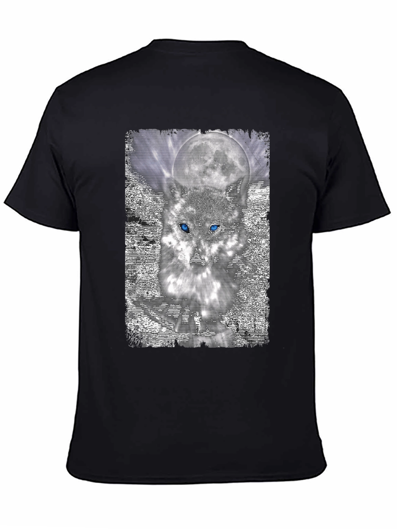 Black Wolf Moon Graphic Tee view 4