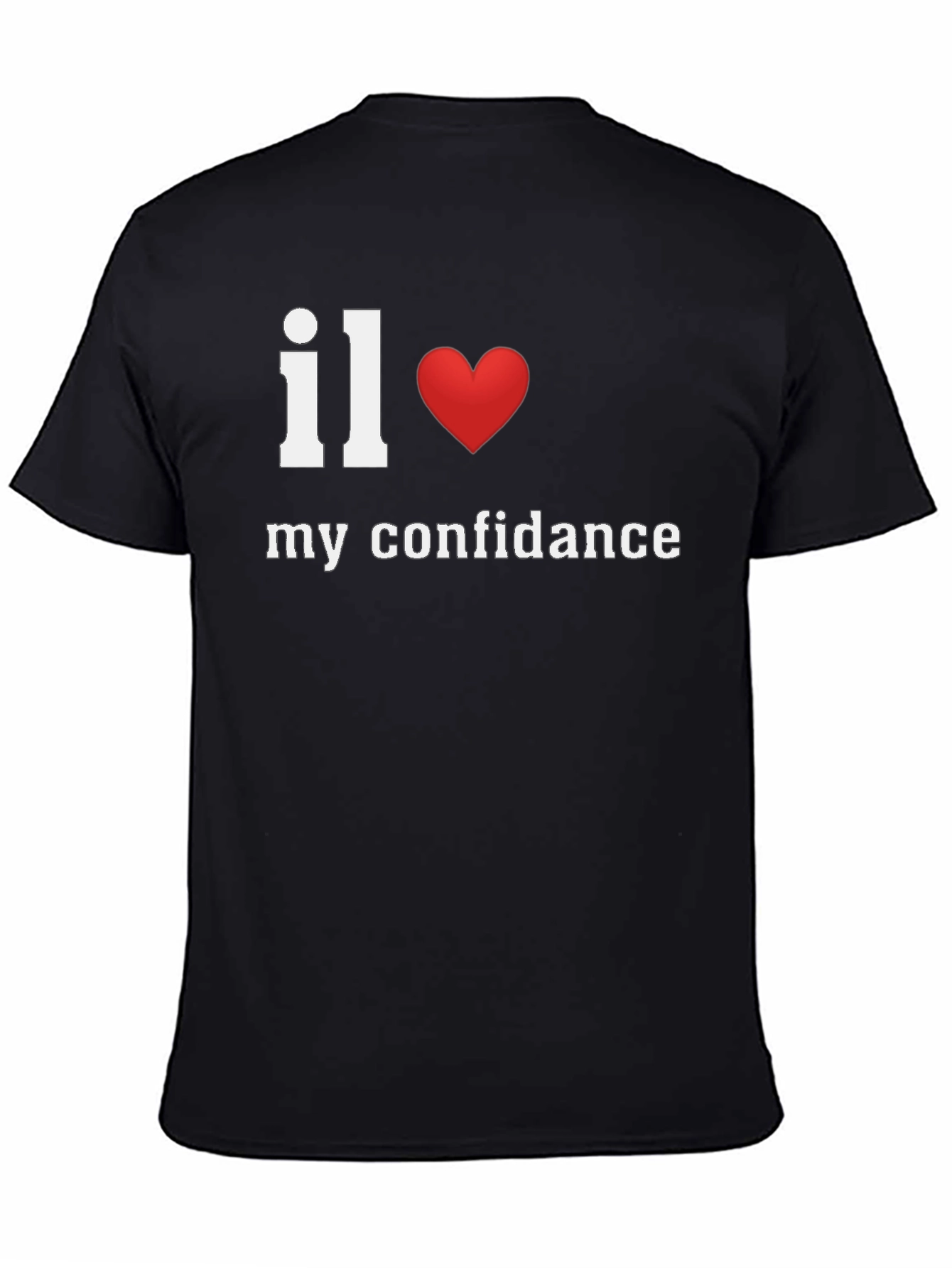 Black I Love My Confidence Graphic T-Shirt - Soft Cotton Tee view 4