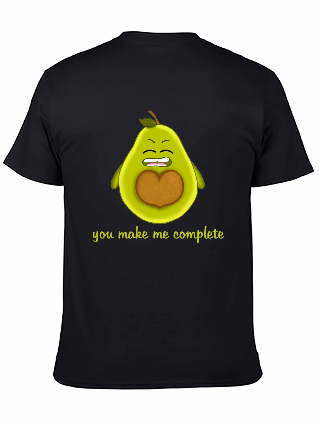 Black You Make Me Complete Avocado Graphic Tee view 4