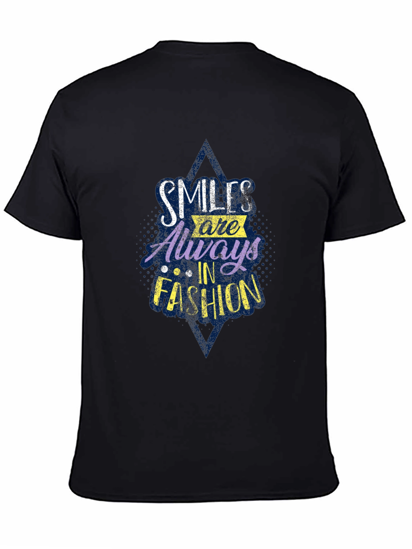Black Smiles Always in Fashion Graphic T-Shirt view 4