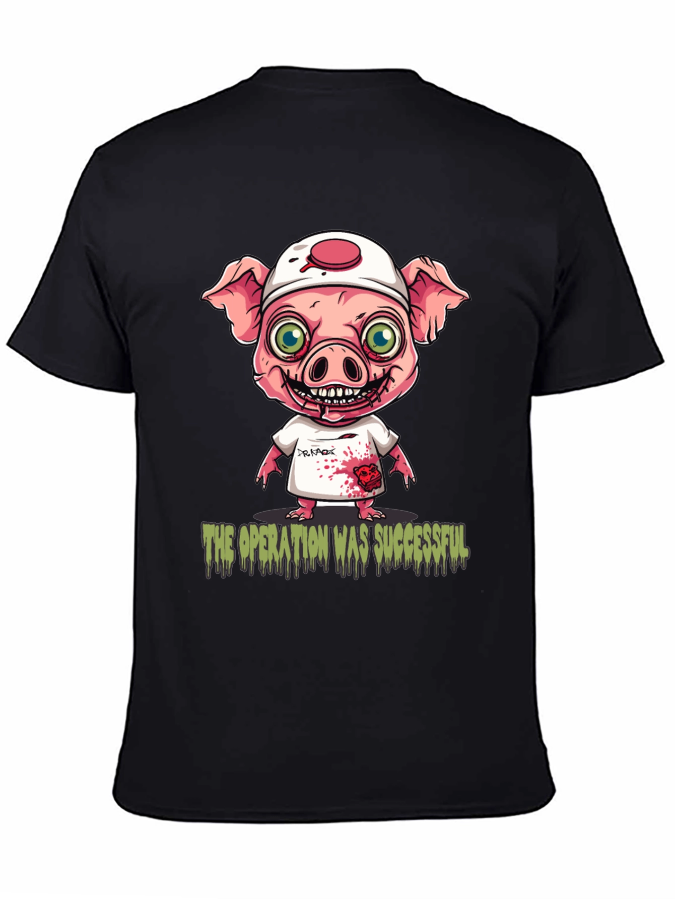 Black Operation Successful Pig Doctor T-Shirt view 4