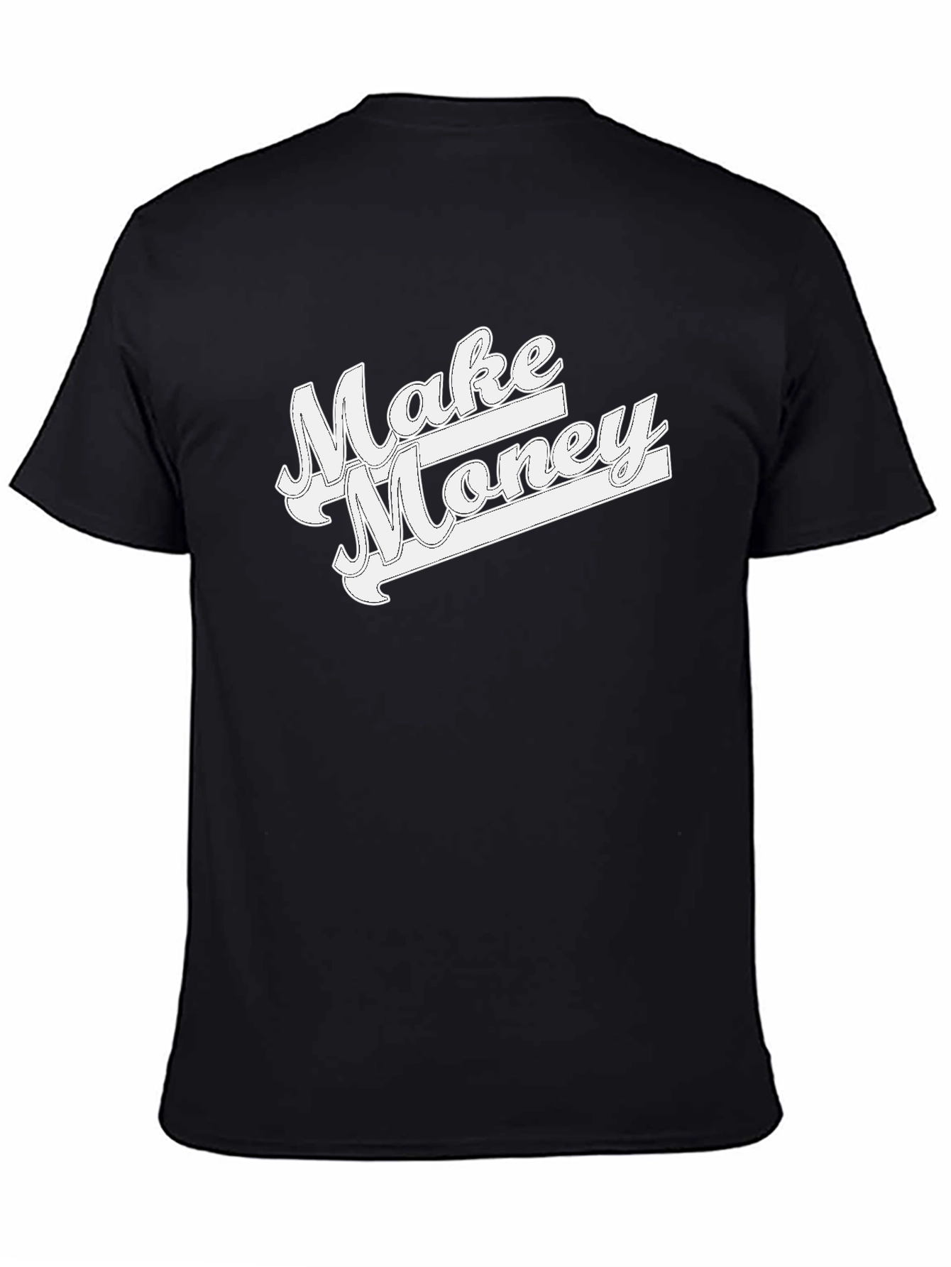 Black Make Money Graphic T-Shirt - Mens Black Tee view 4