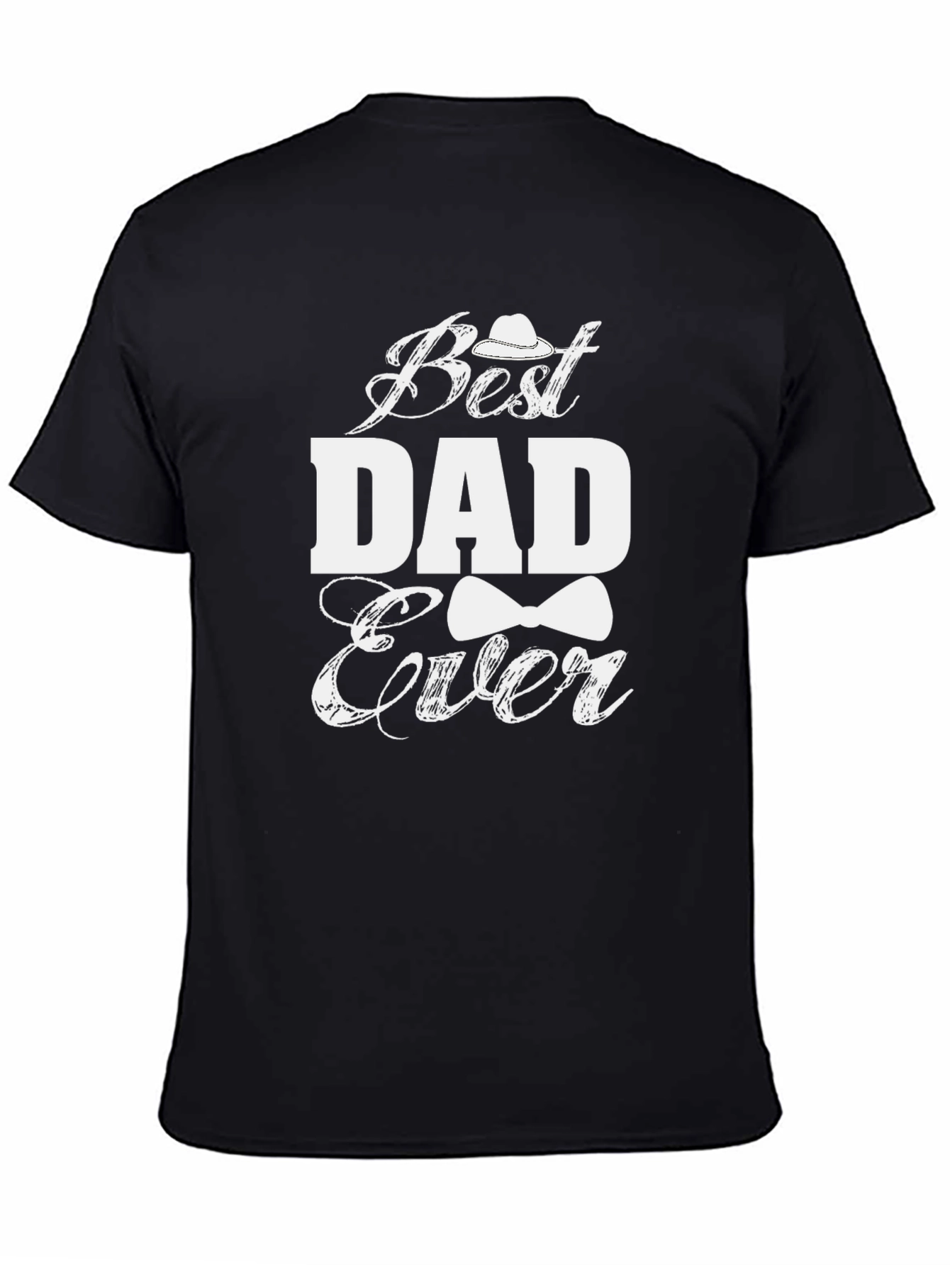 Black Best Dad Ever Graphic T-Shirt Father's Day view 4