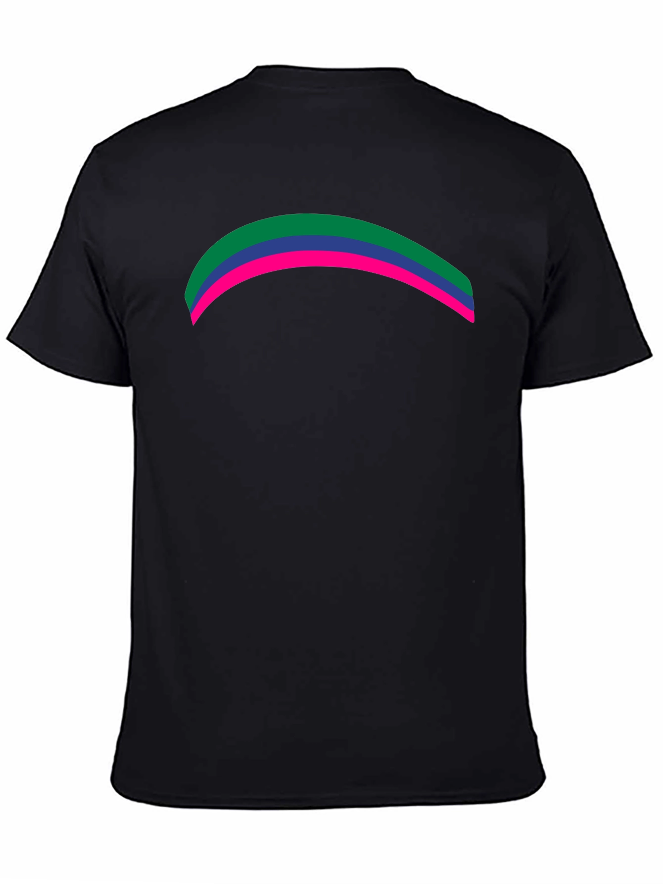Black Rainbow Pride T-Shirt - Modern Graphic Tee view 4