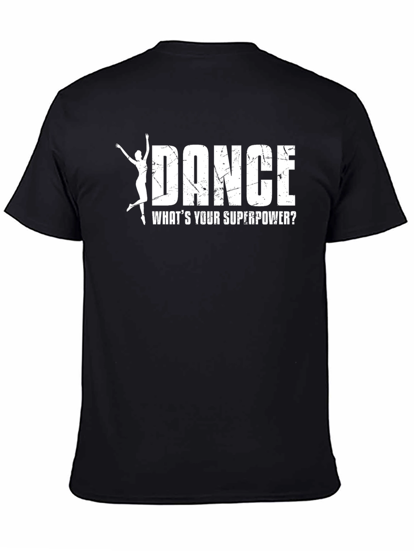 Black Dance Superpower T-Shirt - Black Cotton Tee view 4