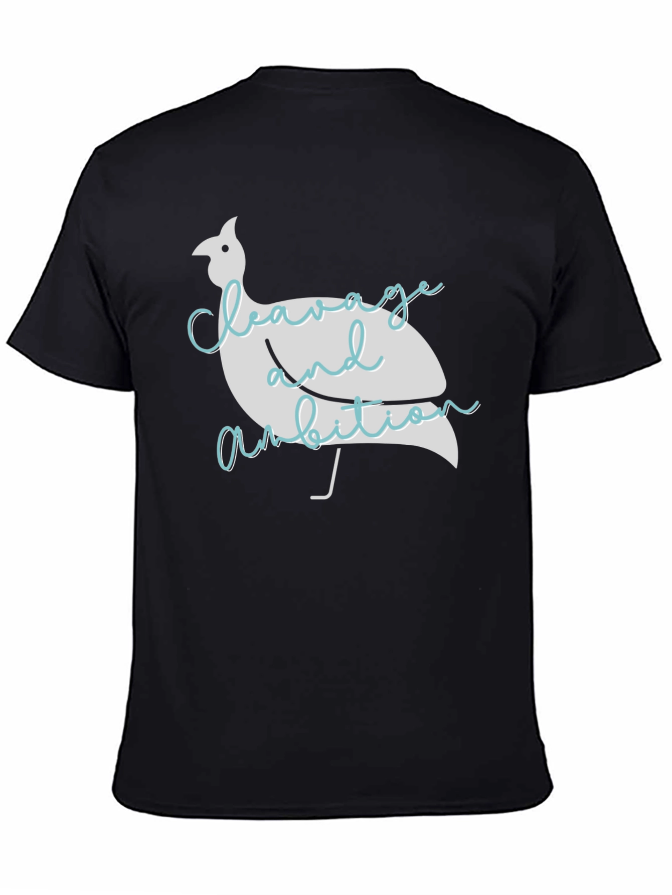 Black Cleavage & Ambition Graphic T-Shirt view 4