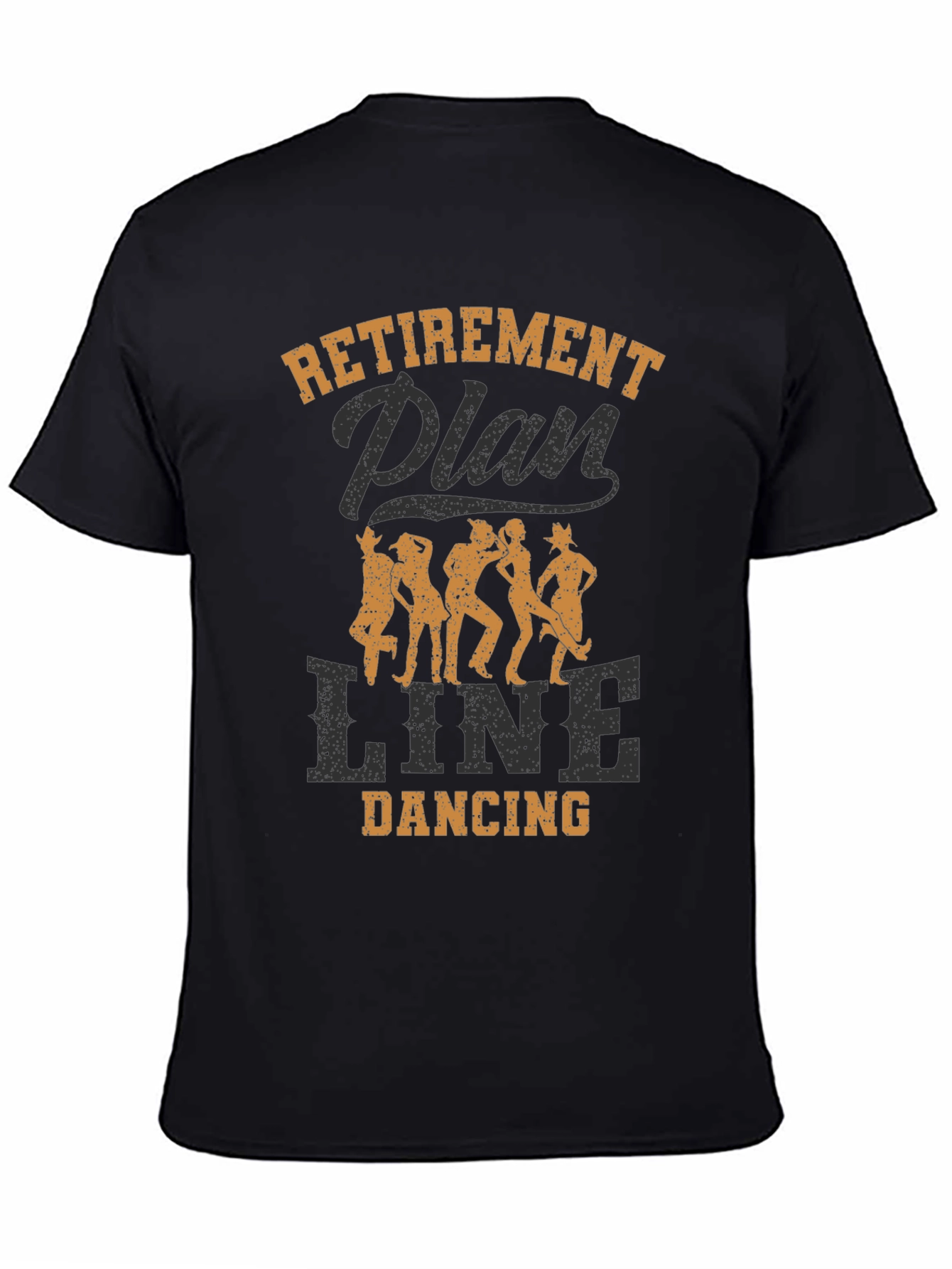 Black Retirement Plan Line Dancing Graphic Tee view 4