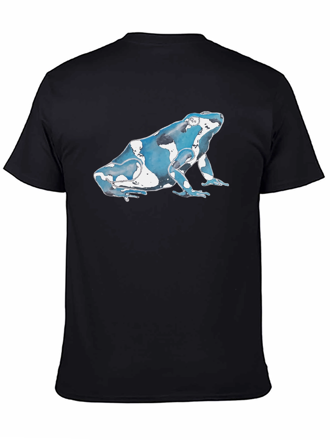 Black Blue Poison Dart Frog Graphic T-Shirt view 4